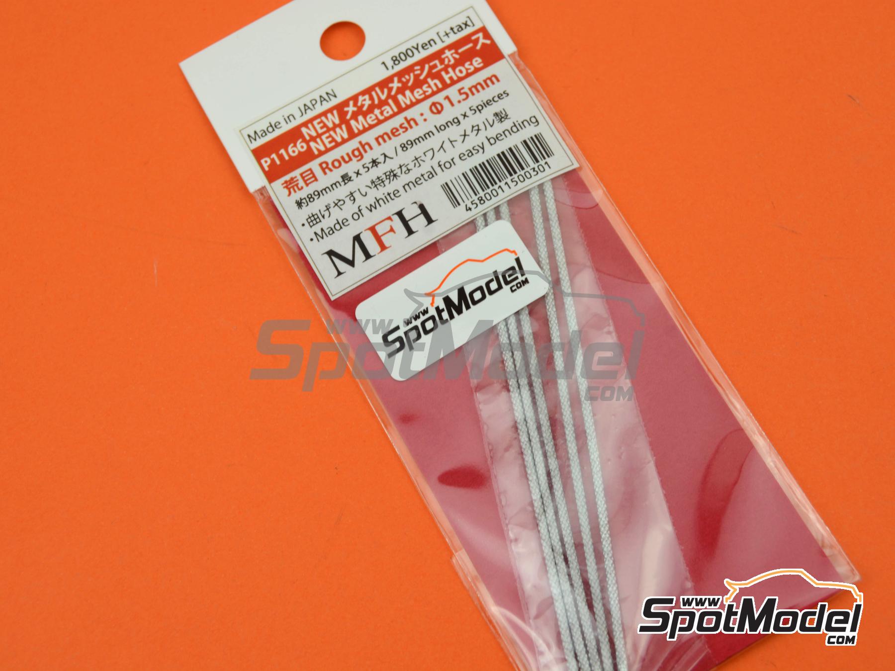 Image 3: Rough mesh pipes 1.5 mm | Pipe manufactured by Model Factory Hiro (ref.&nbsp;MFH-P1166, also 4580011500301 and P1166)