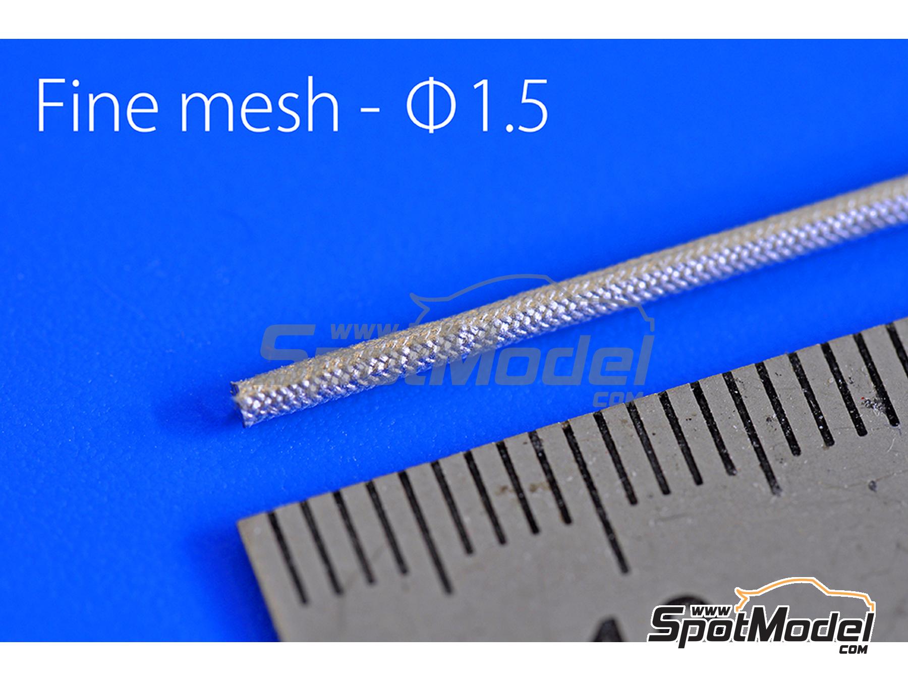 Image 1: Fine mesh pipes 1.5 mm | Pipe manufactured by Model Factory Hiro (ref. MFH-P1169, also 4580011500332 and P1169)