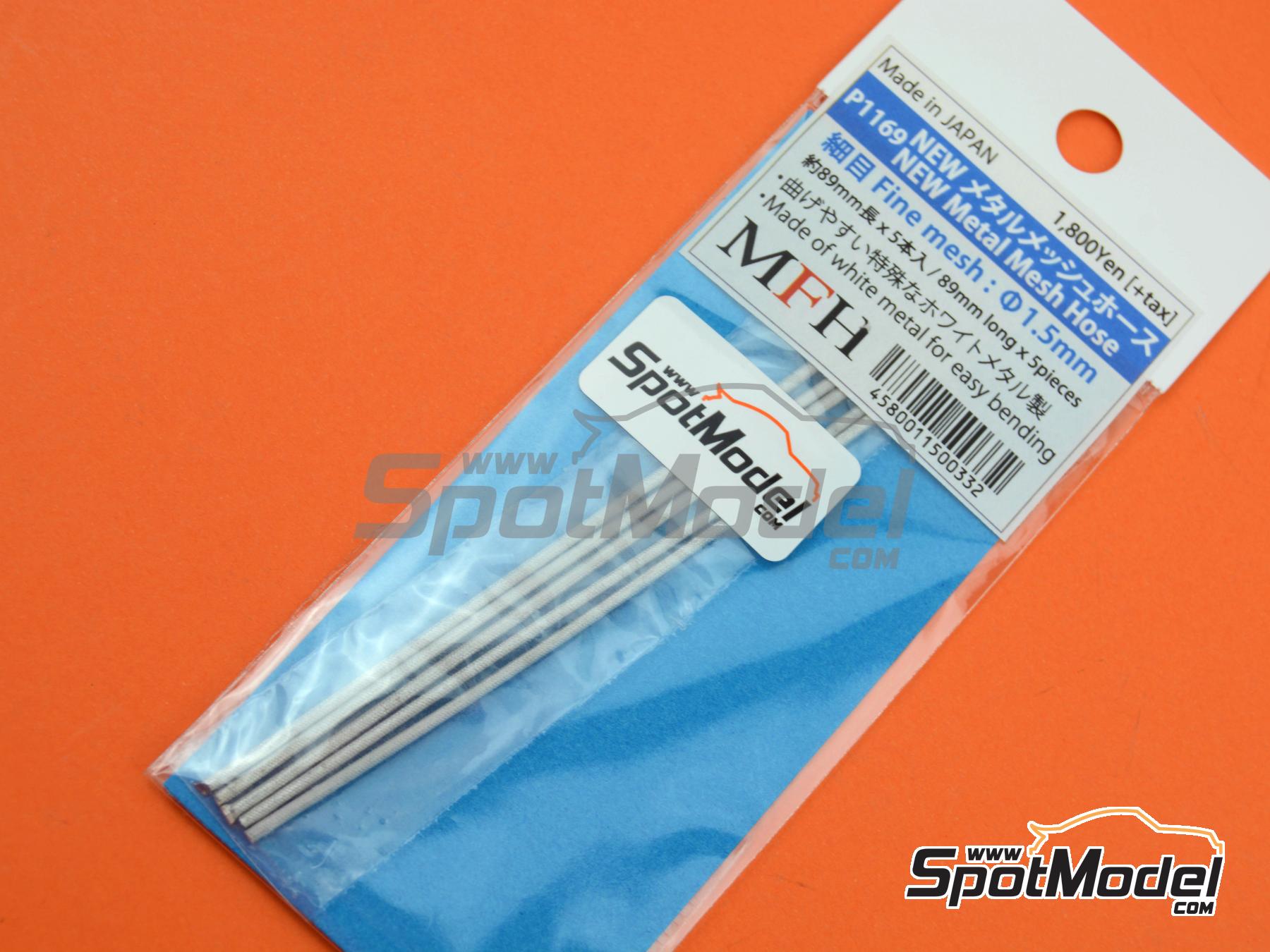 Image 3: Fine mesh pipes 1.5 mm | Pipe manufactured by Model Factory Hiro (ref. MFH-P1169, also 4580011500332 and P1169)