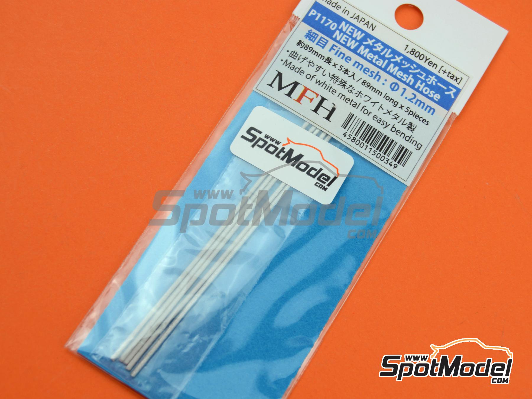 Image 4: Fine mesh pipes 1.2 mm | Pipe manufactured by Model Factory Hiro (ref.&nbsp;MFH-P1170, also 4580011500349 and P1170)