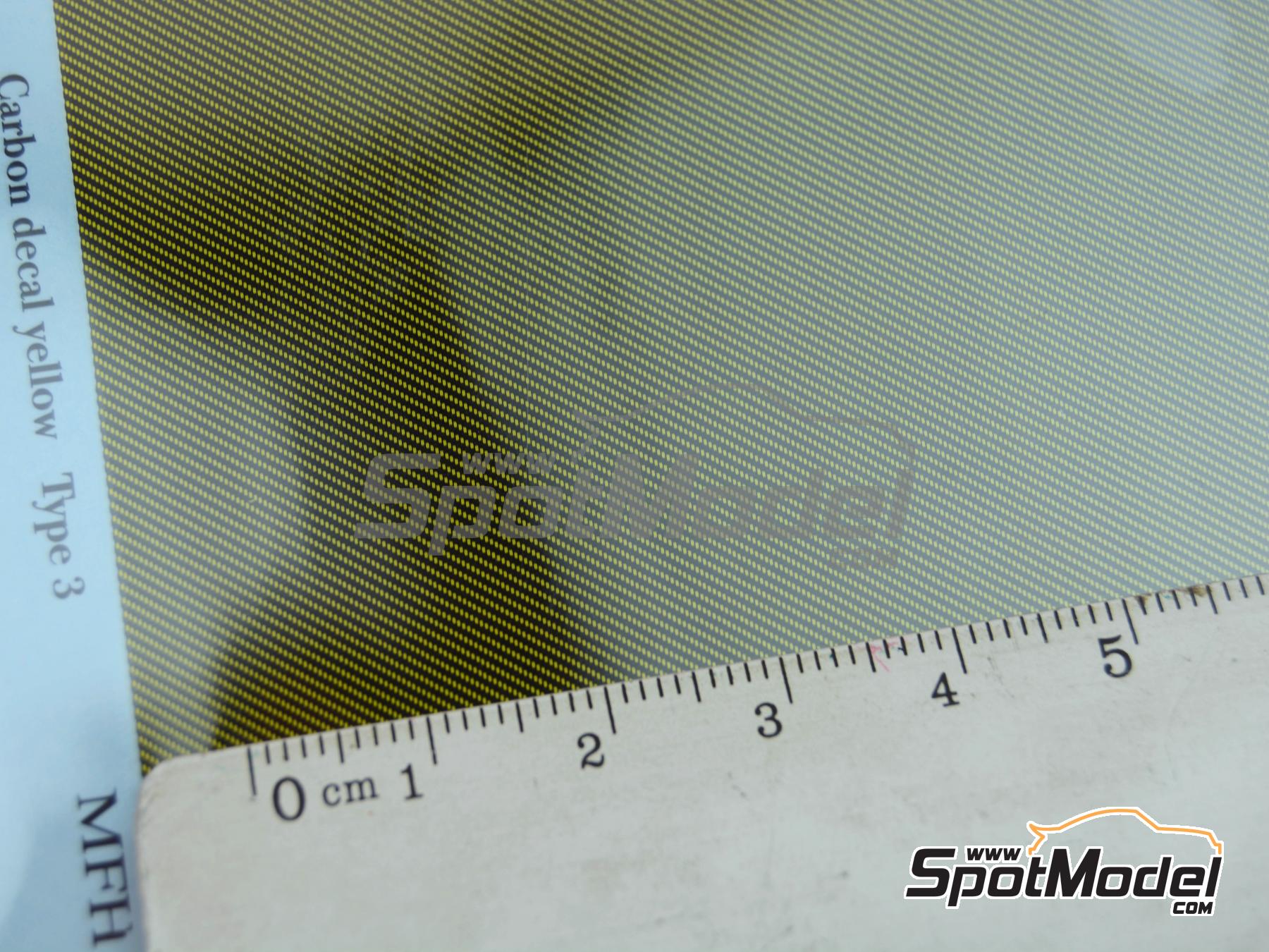 Image 7: Kevlar amarillo tipo 3 | Calca de trama de kevlar en escala&nbsp;1/24 fabricado por Model Factory Hiro (ref.&nbsp;MFH-P1173, tambien 4580011500370 y P1173)