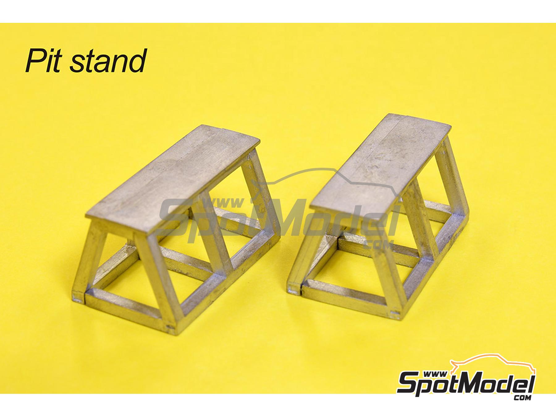 Image 8: Pit Parts Set (1980's) | Detail in 1/12 scale manufactured by Model Factory Hiro (ref.&nbsp;MFH-P1225, also 4580011500899 and P1225)