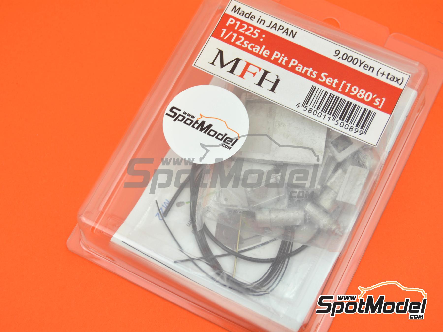 Image 13: Pit Parts Set (1980's) | Detail in 1/12 scale manufactured by Model Factory Hiro (ref.&nbsp;MFH-P1225, also 4580011500899 and P1225)