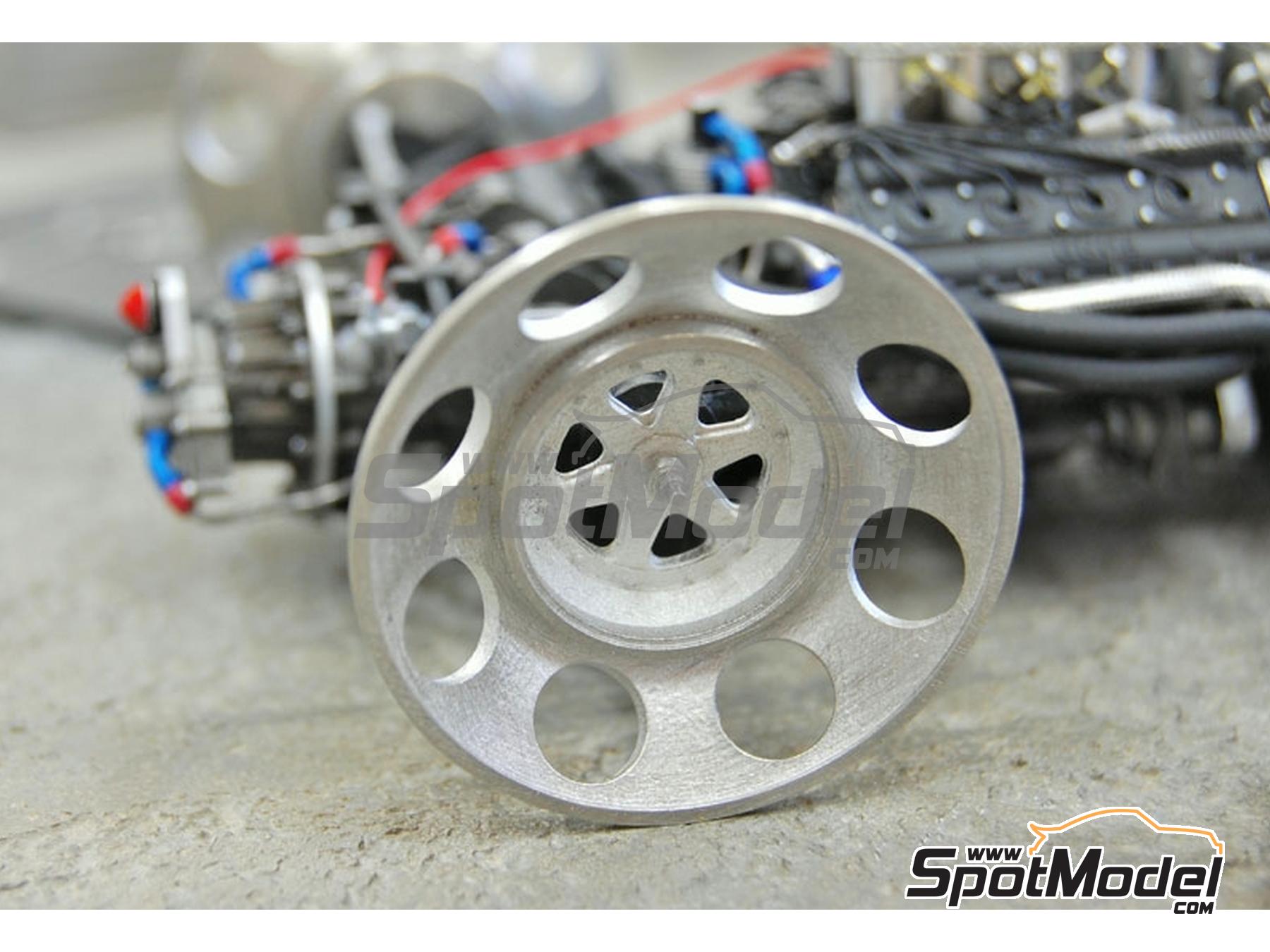 Image 4: Ruedas de transporte (dummy) - Tipo Lotus a&ntilde;os 70 | Llantas en escala&nbsp;1/20 fabricado por Model Factory Hiro (ref.&nbsp;MFH-P980, tambien 4571102329802 y P980)