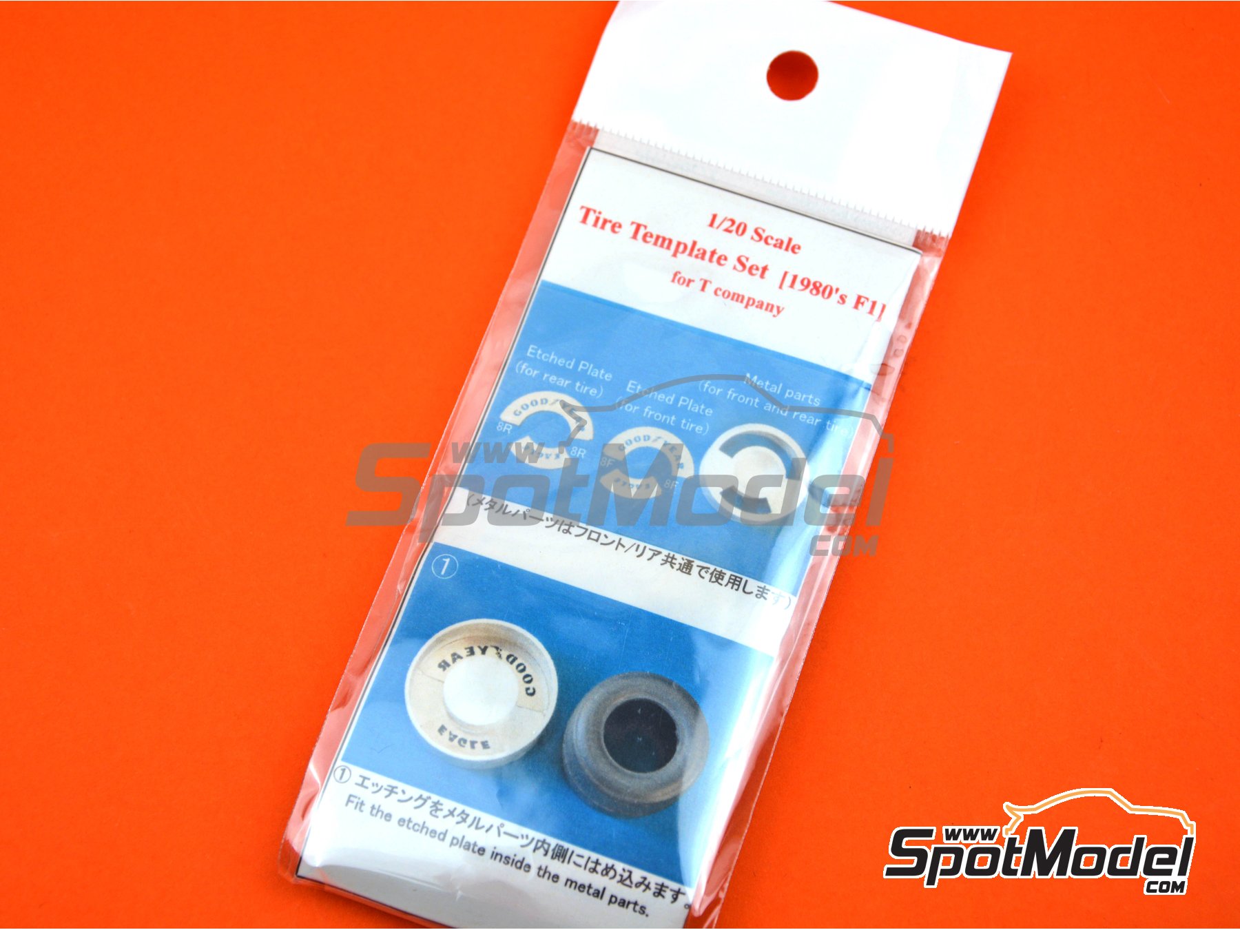 Image 4: Goodyear tyre template - FIA Formula 1 World Championship 80s | Logotypes in 1/20 scale manufactured by Model Factory Hiro (ref.&nbsp;MFH-P989)