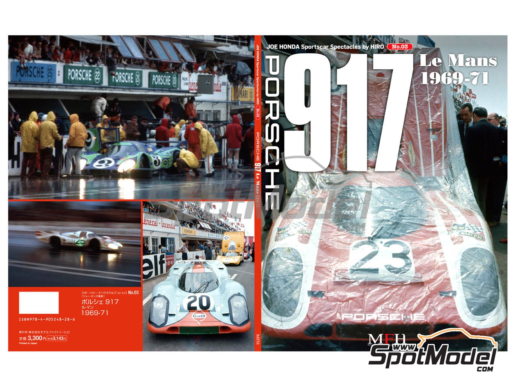 Image 1: JOE HONDA - Sportscar Spectacles - Porsche 917 - 24 Horas de Le Mans 1969, 1970 y 1971 | Libro de referencia fabricado por Model Factory Hiro (ref.&nbsp;MFH-SS003, tambien 9784905248286 y SS03)