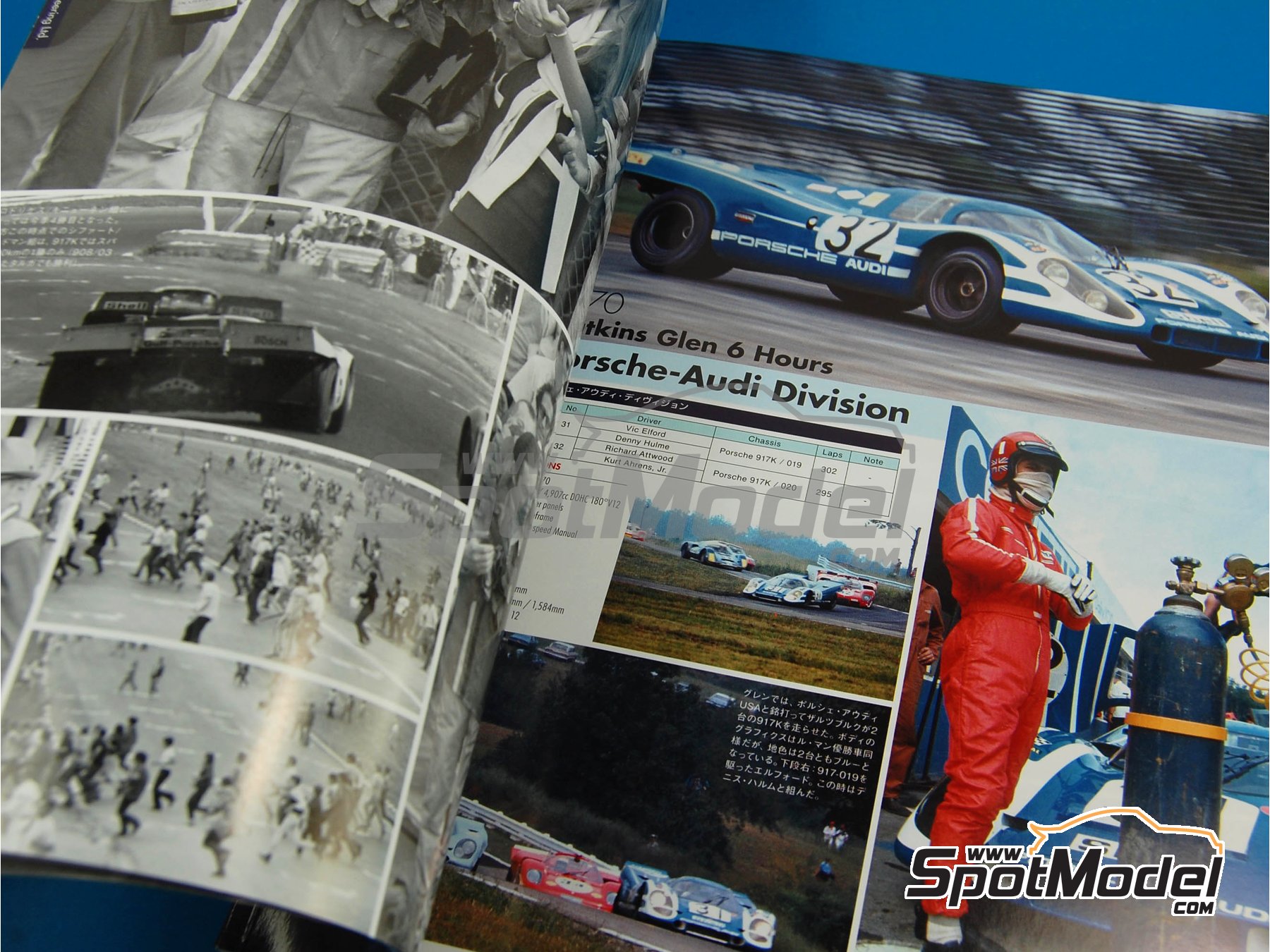 Image 6: JOE HONDA - Sportscar Spectacles - Porsche 917 - 24 Hours of Daytona, Can-Am Canadian-American Challenge Cup, Watkins Glen 6 Hours 1970 | Reference / walkaround book manufactured by Model Factory Hiro (ref.&nbsp;MFH-SS004, also 9784905248316 and SS04)