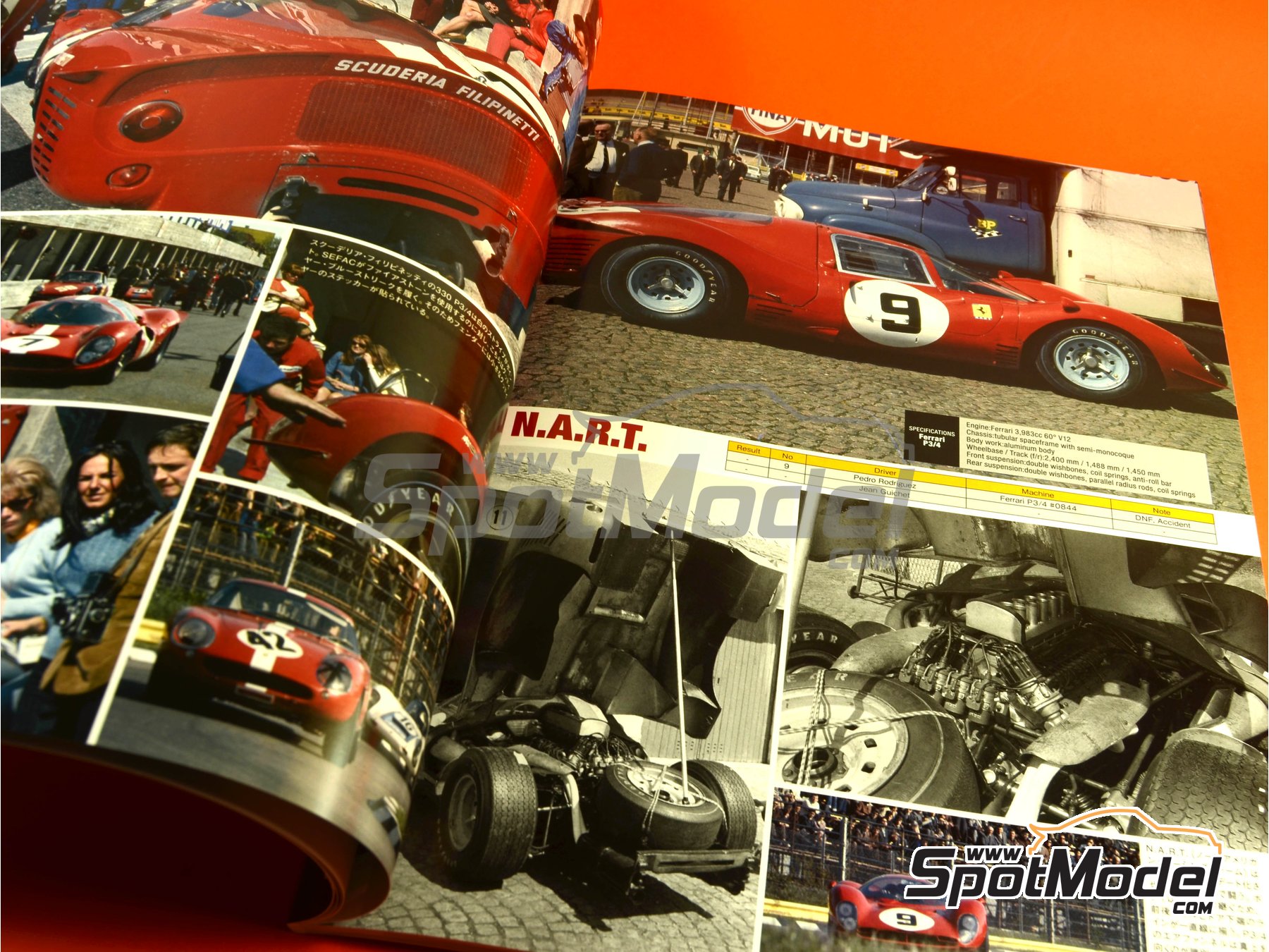 Image 3: JOE HONDA - Sportscar Spectacles - Sport Prototypes - Parte 2 - 1000 Kil&oacute;metros de Monza, 1000 Kil&oacute;metros de N&uuml;rburgring, 1000 Kms de SPA Francorchamps, 500 Kil&oacute;metros de BOAC Sports Race 1967 | Libro de referencia fabricado por Model Factory Hiro (ref.&nbsp;MFH-SS009, tambien 9784905248538 y SS09)