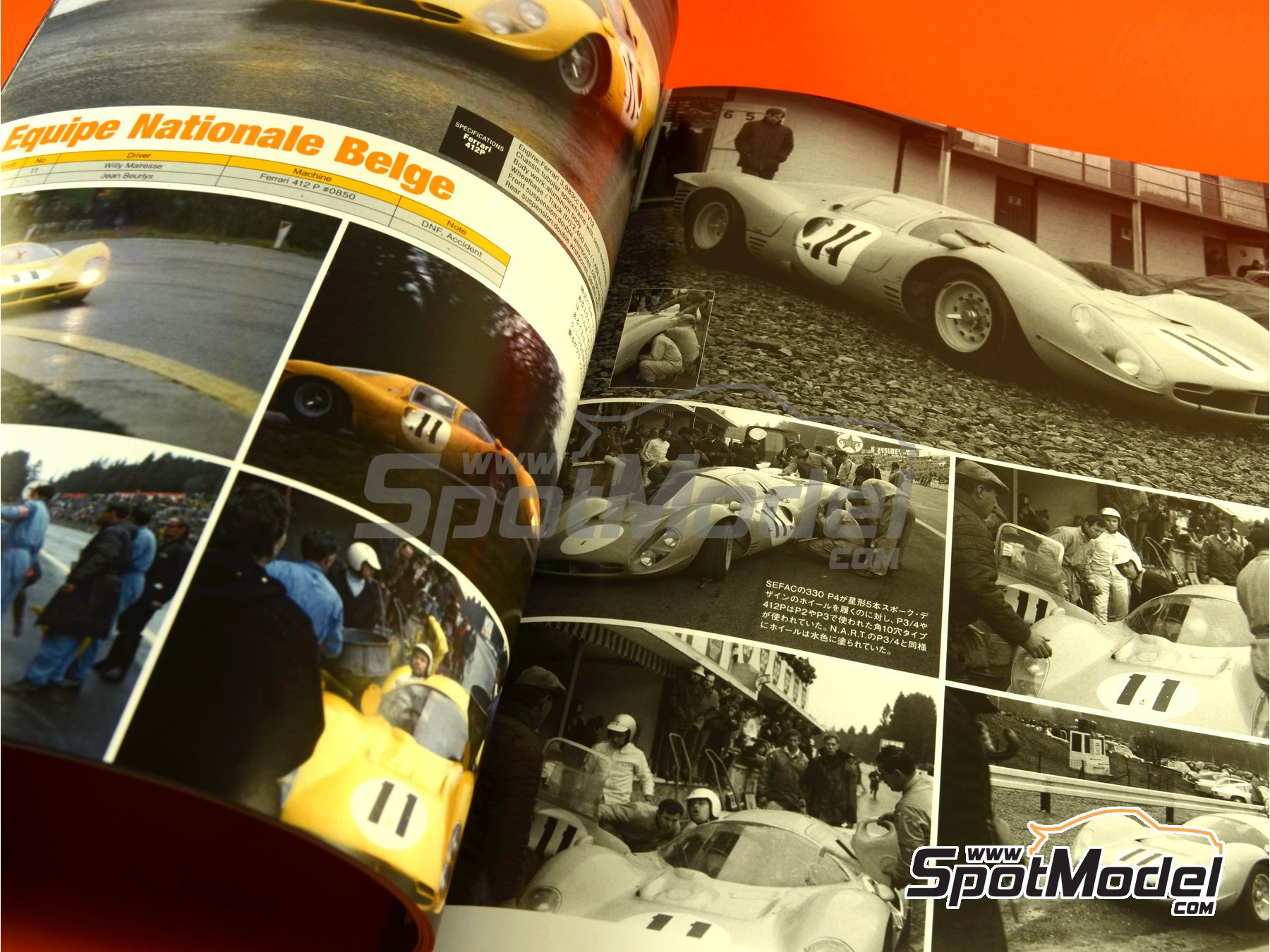 Image 6: JOE HONDA - Sportscar Spectacles - Sport Prototypes - Parte 2 - 1000 Kil&oacute;metros de Monza, 1000 Kil&oacute;metros de N&uuml;rburgring, 1000 Kms de SPA Francorchamps, 500 Kil&oacute;metros de BOAC Sports Race 1967 | Libro de referencia fabricado por Model Factory Hiro (ref.&nbsp;MFH-SS009, tambien 9784905248538 y SS09)