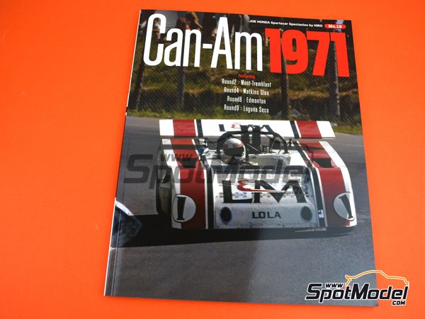 Image 1: JOE HONDA Sportscar Spectacles by Hiro - Can-Am Canadian-American Challenge Cup 1971 | Libro de referencia fabricado por Model Factory Hiro (ref.&nbsp;MFH-SS012, tambien 9784905248613 y SS12)
