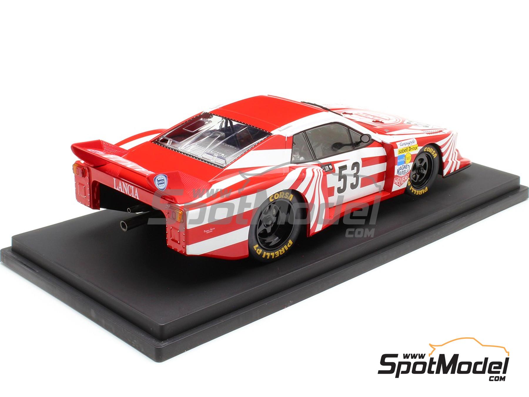 Image 2: Lancia Beta Montecarlo Turbo Grupo 5 Equipo Lancia Corse Italy patrocinado por VS Olio Fiat - 6 Horas de Silverstone 1980 | Coche de colecci&oacute;n en escala&nbsp;1/18 fabricado por Modelcar Group (ref.&nbsp;DIE-60581, tambien 4052176784785 y MCG18814R)