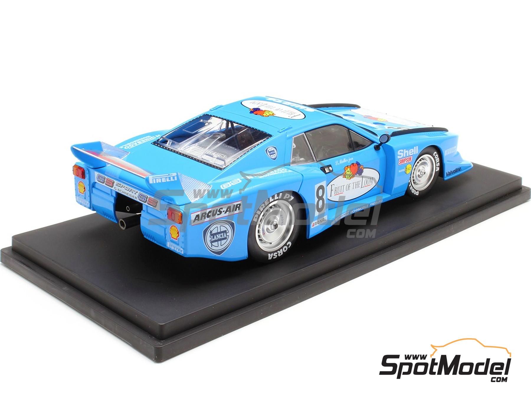 Image 2: Lancia Beta Montecarlo Turbo Group 5 GS-Sport Team sponsored by Fruit of the Loom - Deutsche Rennsport Meisterschaft DRM N&uuml;rburgring Supersprint 1981 | Diecast model car in 1/18 scale manufactured by Modelcar Group (ref.&nbsp;DIE-60583, also 4052176784723 and MCG18811R)