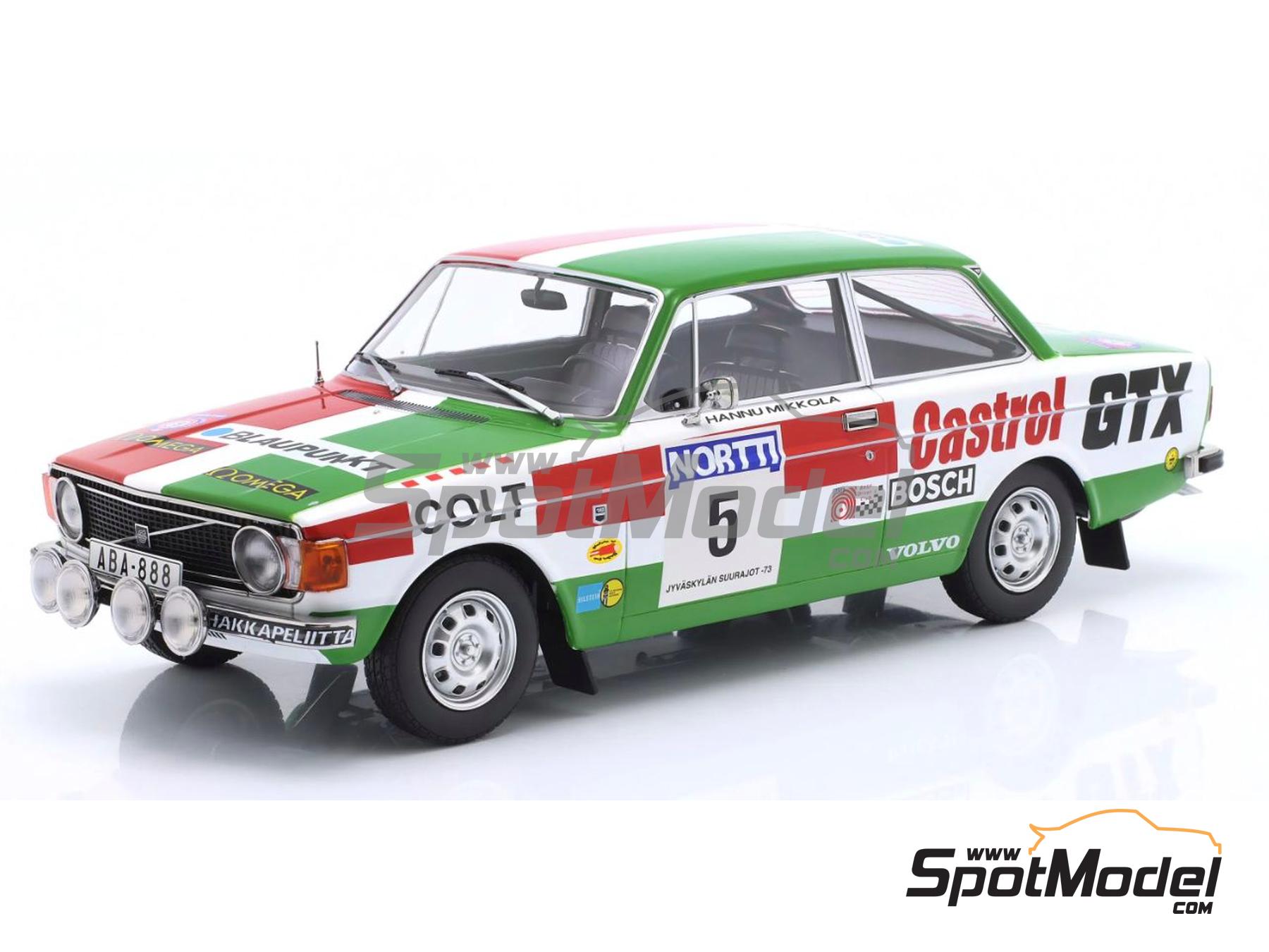Image 1: Volvo 142 sponsored by Castrol GTX - 1000 Lakes Finland Rally 1973 | Diecast model car in 1/18 scale manufactured by Modelcar Group (ref.&nbsp;DIE-62188, also 4052176811665 and MCG18529R)