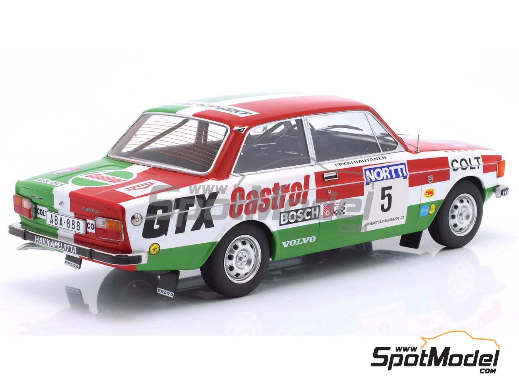 Image 2: Volvo 142 sponsored by Castrol GTX - 1000 Lakes Finland Rally 1973 | Diecast model car in 1/18 scale manufactured by Modelcar Group (ref.&nbsp;DIE-62188, also 4052176811665 and MCG18529R)