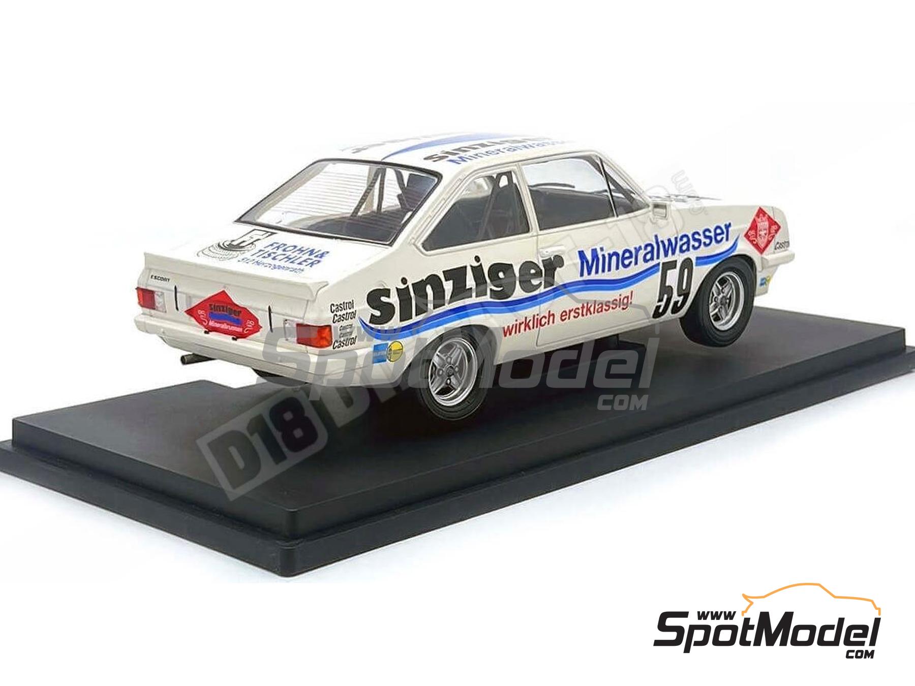 Image 2: Ford Escort MK II RS 2000 Brauneiser Renntechnik Team sponsored by Sinziger Mineralwasser - 24 Hours N&uuml;rburgring 1982 | Diecast model car in 1/18 scale manufactured by Modelcar Group (ref.&nbsp;DIE-62419, also MCG18438R)