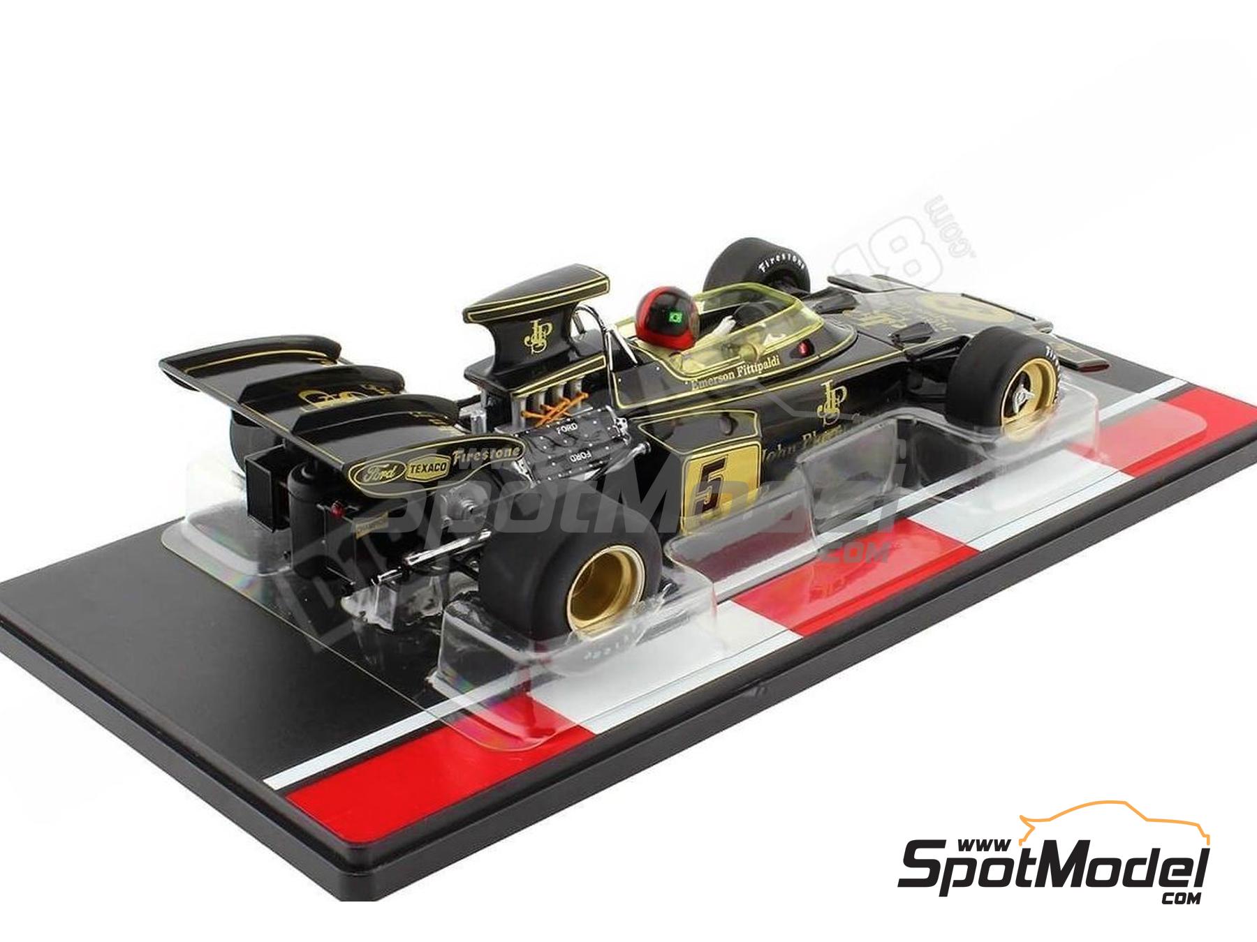 Image 2: Lotus Ford 72D Equipo Lotus Racing patrocinado por John Player Special - Gran Premio de F&oacute;rmula 1 de Espa&ntilde;a 1972 | Coche de colecci&oacute;n en escala&nbsp;1/18 fabricado por Modelcar Group (ref.&nbsp;DIE-62420, tambien 18610F)
