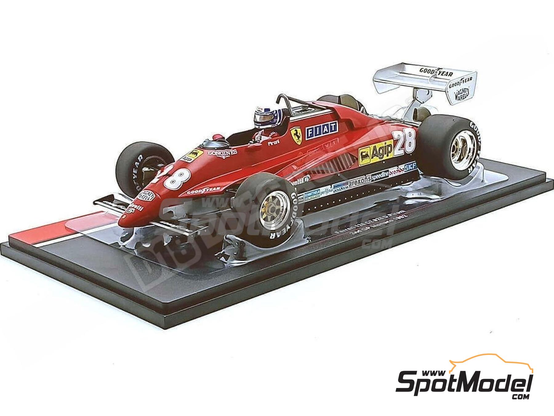 Image 1: Ferrari 126C2 Scuderia Ferrari Team sponsored by Agip - Monaco Formula 1 Grand Prix 1982 | Diecast model car in 1/18 scale manufactured by Modelcar Group (ref.&nbsp;DIE-62425, also 18628F)