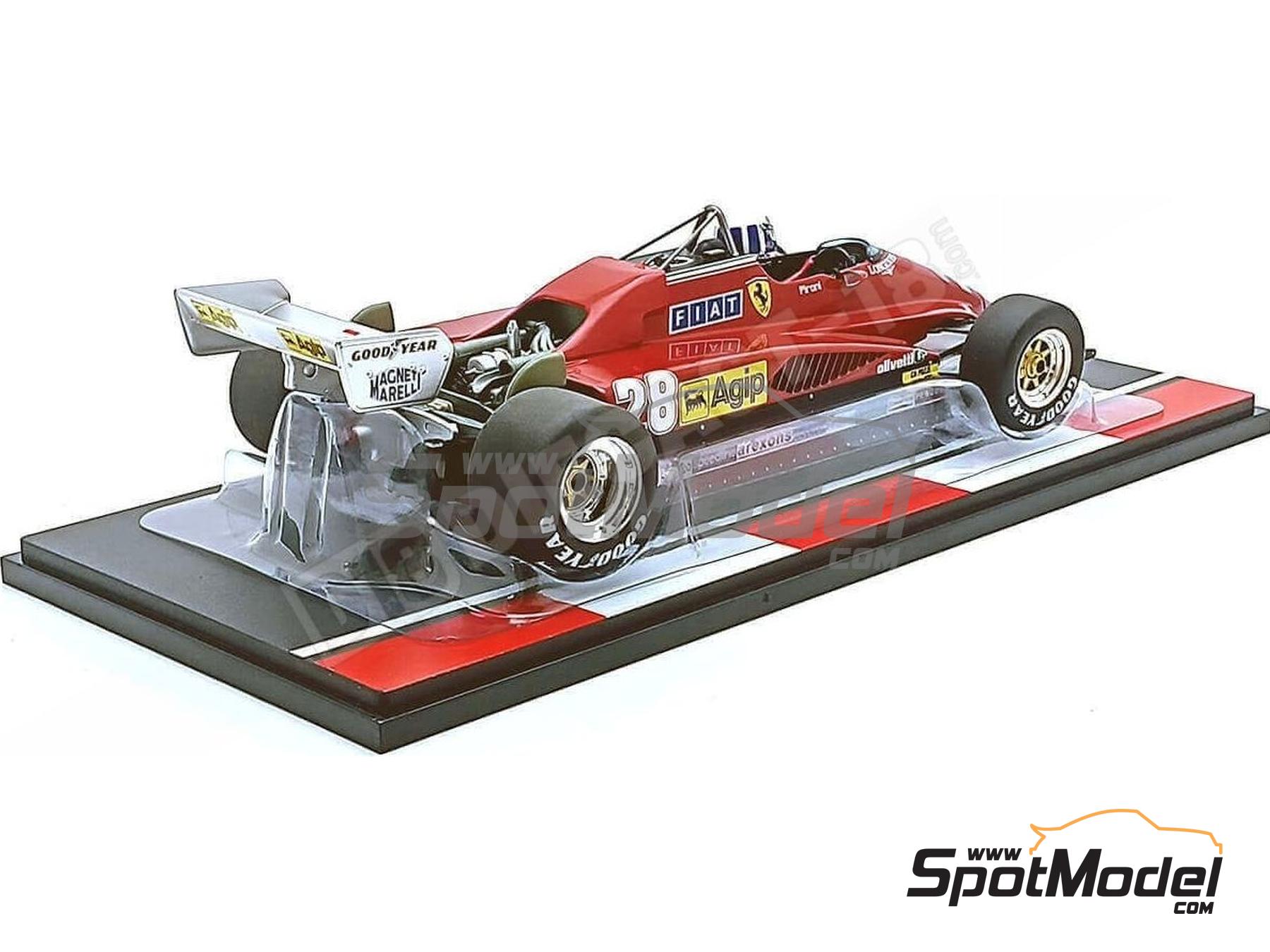 Image 2: Ferrari 126C2 Scuderia Ferrari Team sponsored by Agip - Monaco Formula 1 Grand Prix 1982 | Diecast model car in 1/18 scale manufactured by Modelcar Group (ref.&nbsp;DIE-62425, also 18628F)