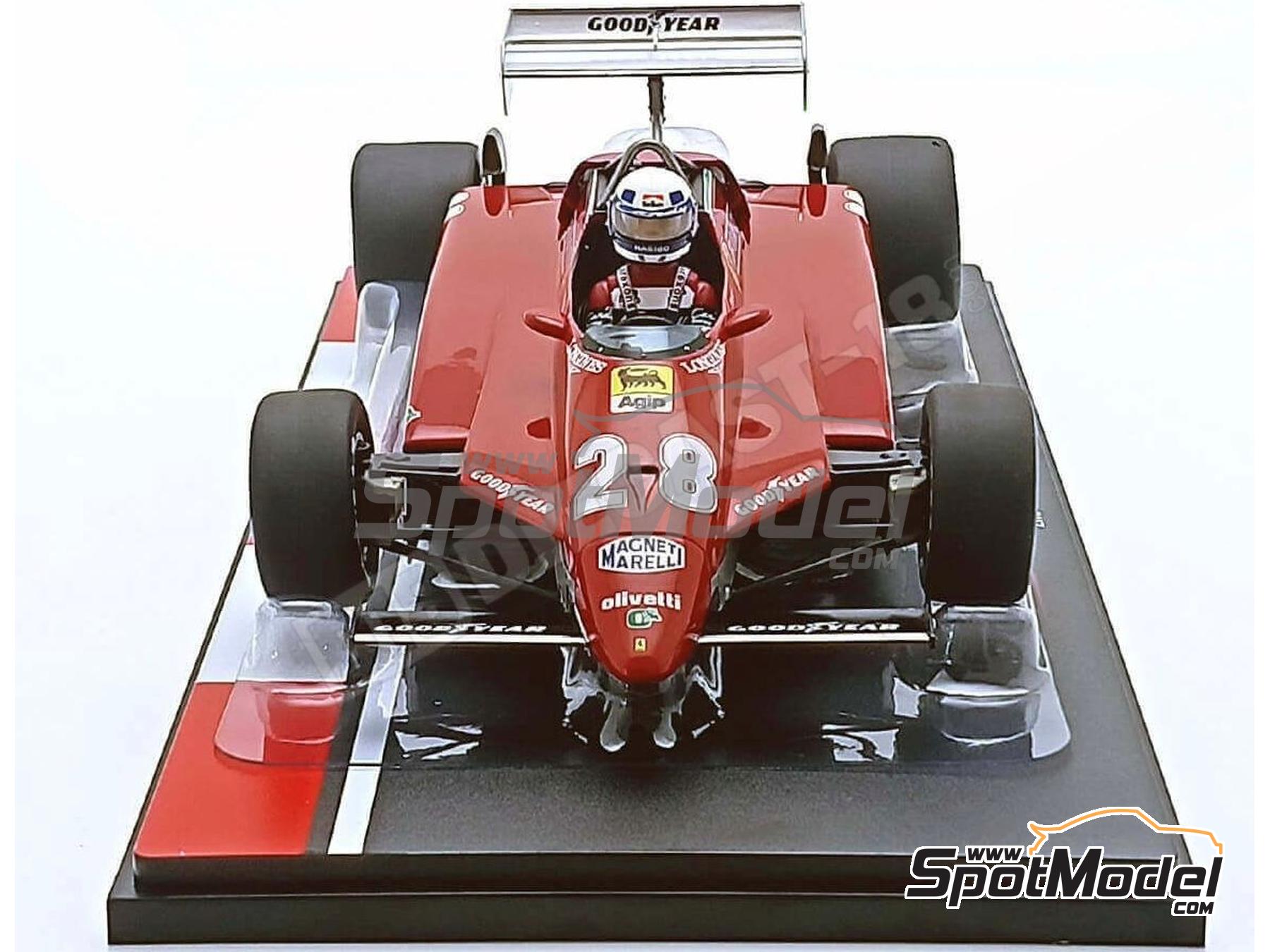 Image 4: Ferrari 126C2 Scuderia Ferrari Team sponsored by Agip - Monaco Formula 1 Grand Prix 1982 | Diecast model car in 1/18 scale manufactured by Modelcar Group (ref.&nbsp;DIE-62425, also 18628F)