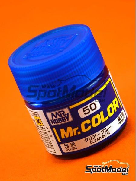 Mr Hobby Ze Sangyo Color Paint Clear Blue 1 X 10ml Ref C050 Spotmodel - Mr Color Paint