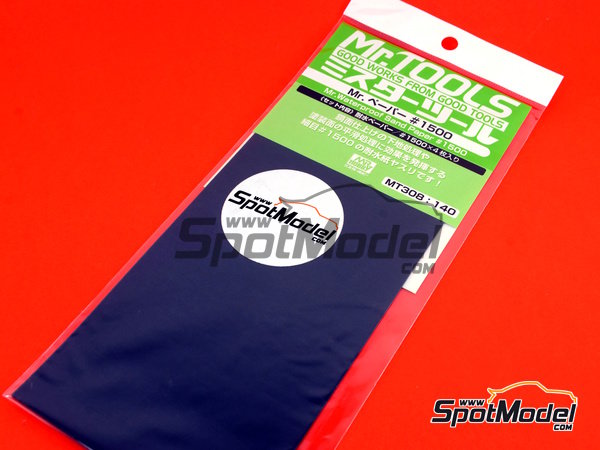 Image 2: Mr Waterproof sand paper #1500 | Sandpaper manufactured by Mr Hobby Gunze Sangyo (ref.&nbsp;MT-308, also 4973028034912)