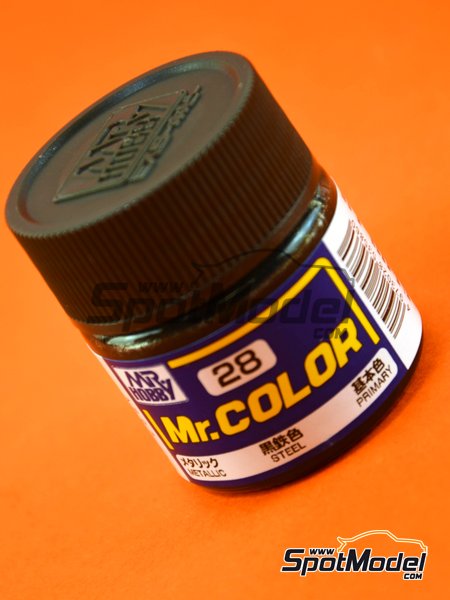 Steel - 1 x 10ml | Mr Color paint manufactured by Mr Hobby (ref.&nbsp;C028) image