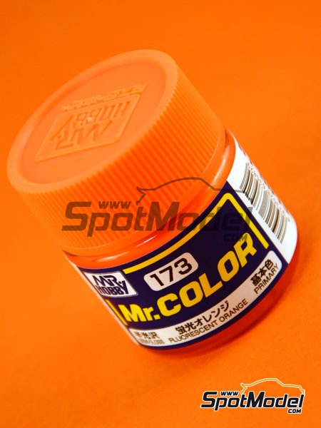 Fluorescent orange - 1 x 10ml | Mr Color paint manufactured by Mr Hobby (ref.&nbsp;C173) image