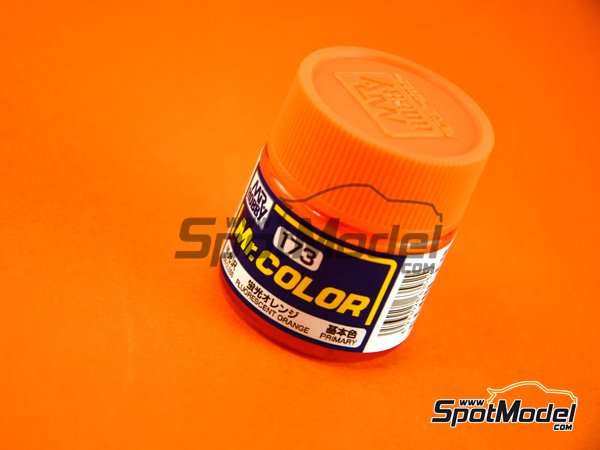 Image 1: Fluorescent orange - 1 x 10ml | Mr Color paint manufactured by Mr Hobby (ref.&nbsp;C173)