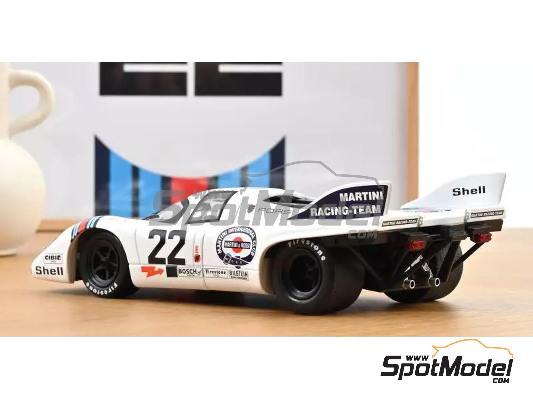 Image 2: Porsche 917K Martini International Racing Team - 24 Hours Le Mans 1971 | Diecast model car in 1/18 scale manufactured by Norev (ref.&nbsp;DIE-59795, also 3551091875888 and 187588)