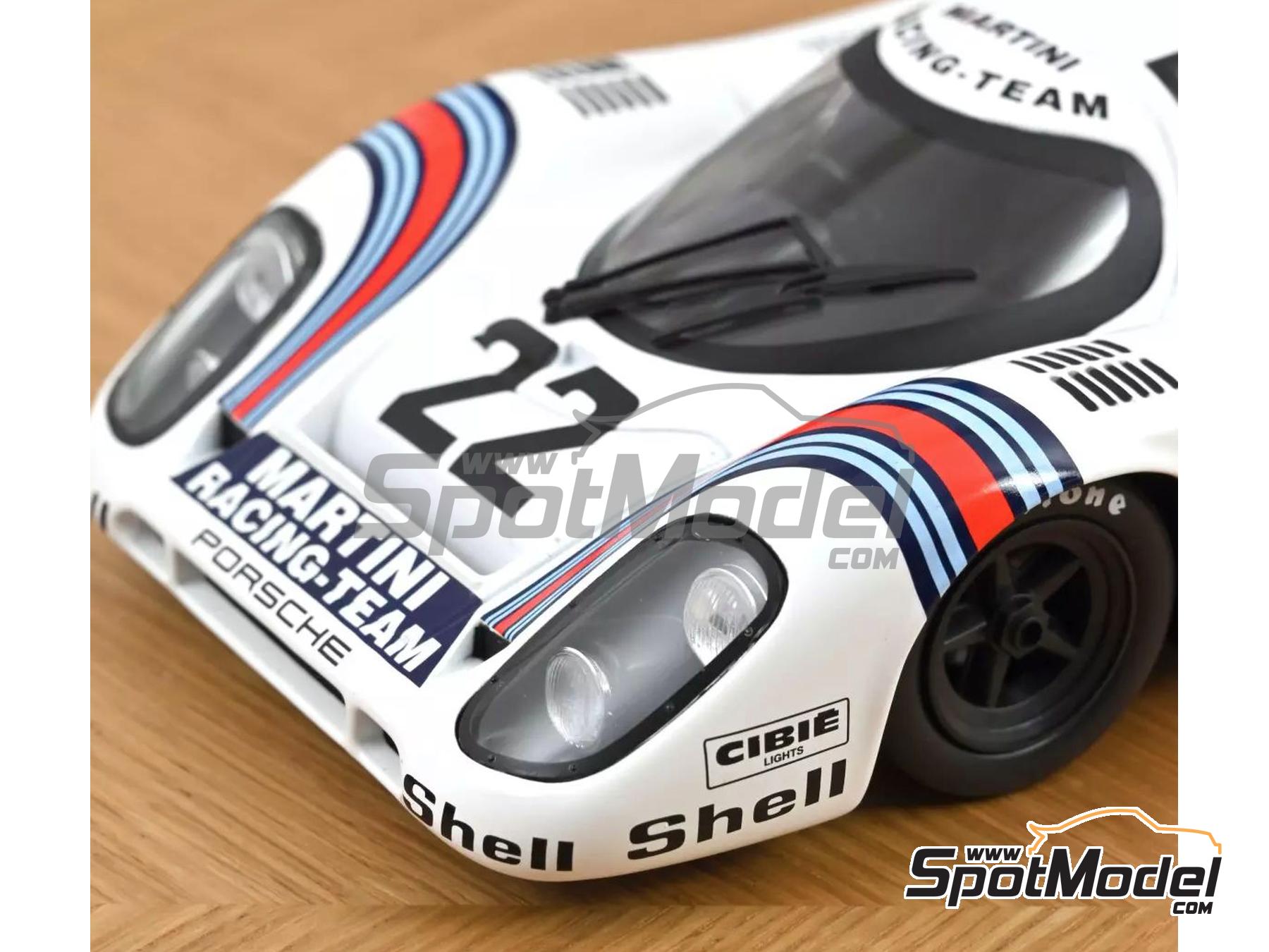 Image 3: Porsche 917K Martini International Racing Team - 24 Hours Le Mans 1971 | Diecast model car in 1/18 scale manufactured by Norev (ref.&nbsp;DIE-59795, also 3551091875888 and 187588)