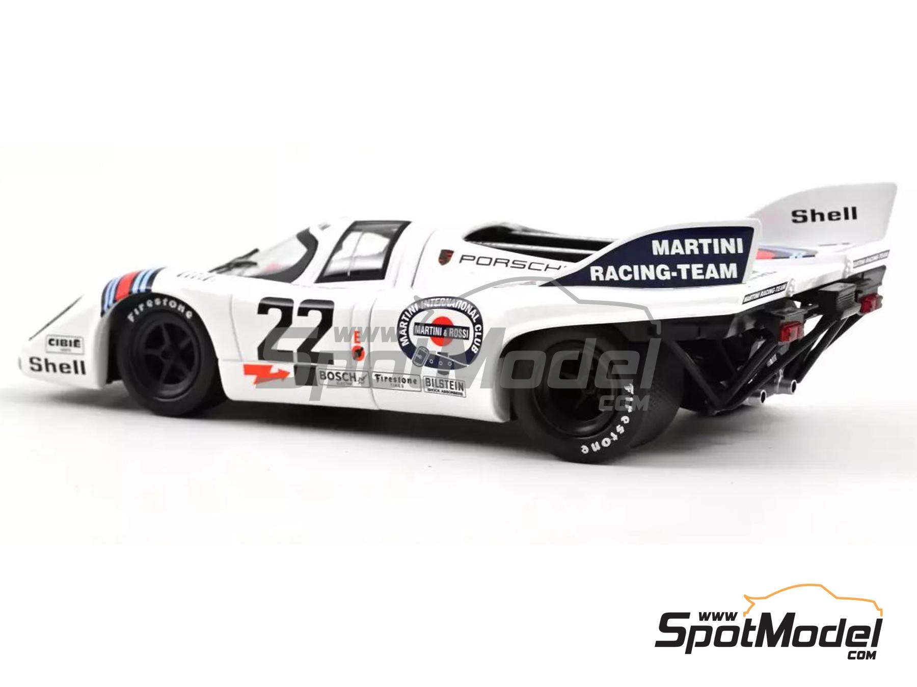 Image 6: Porsche 917K Martini International Racing Team - 24 Hours Le Mans 1971 | Diecast model car in 1/18 scale manufactured by Norev (ref.&nbsp;DIE-59795, also 3551091875888 and 187588)