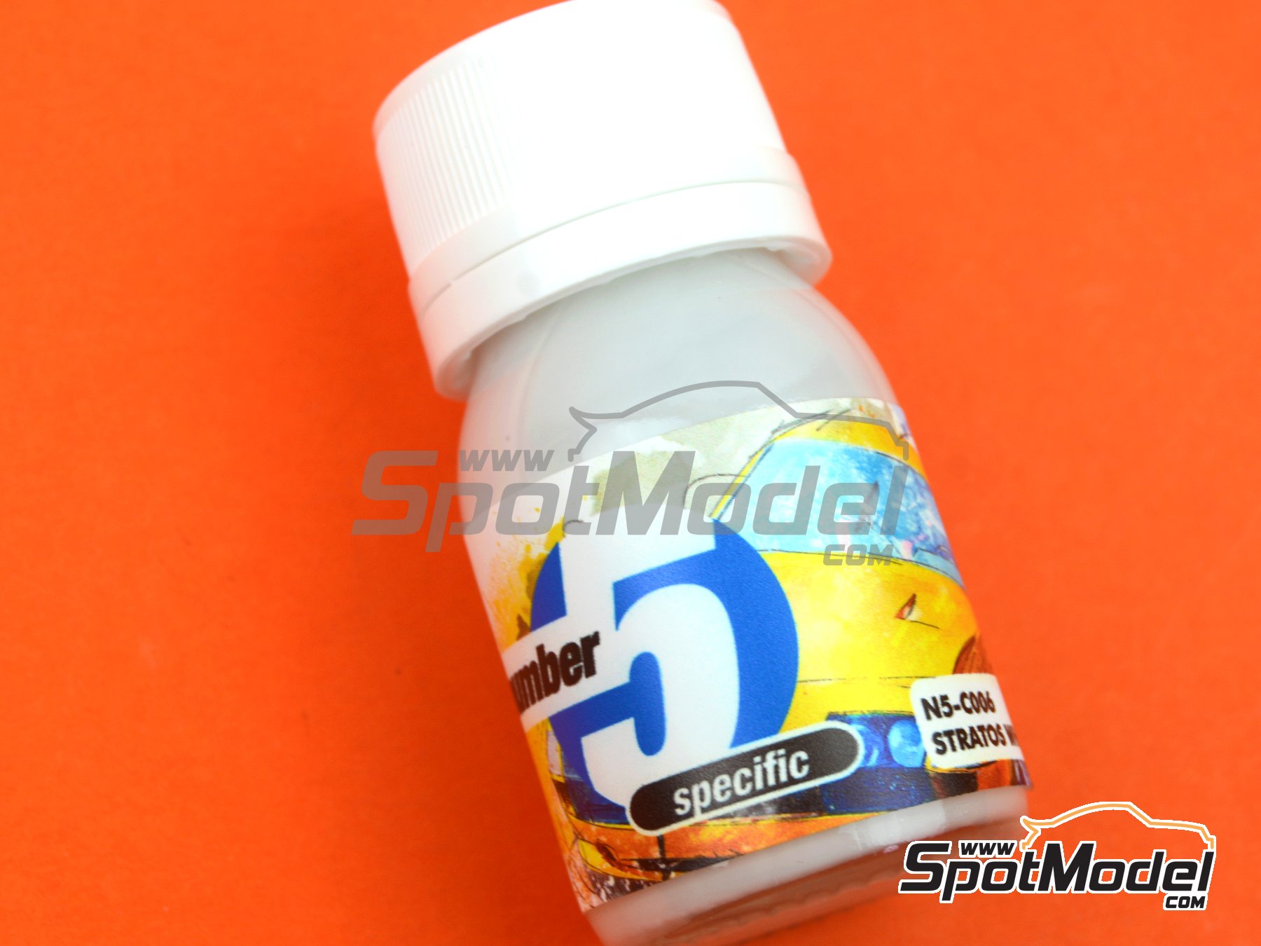 Image 1: Stratos White - 1 x 30ml | Paint for airbrush manufactured by Number Five (ref.&nbsp;N5-C006)