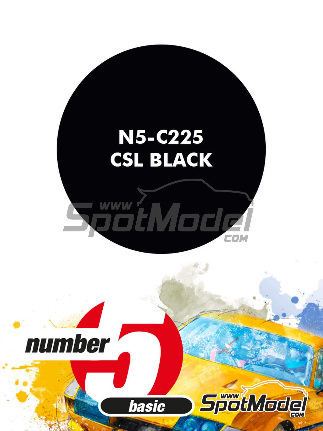 CSL Black - 1 x 30ml | Paint for airbrush manufactured by Number Five (ref. N5-C225) image