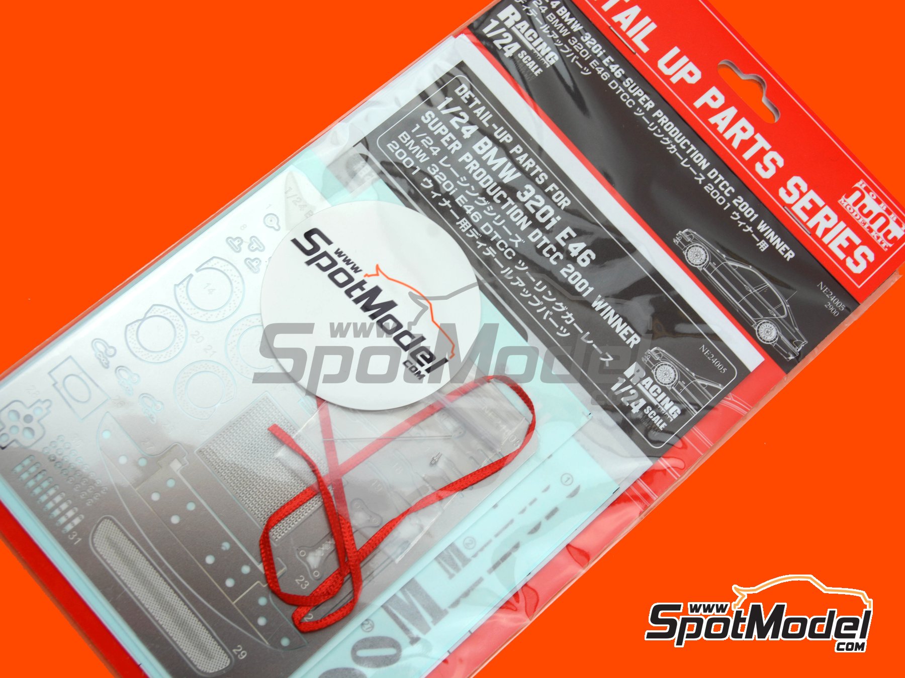 Image 1: BMW 320i E46 - DTCC - Dutch Touring Car Championship 2001 | Detail up set in 1/24 scale manufactured by Nunu (ref.&nbsp;NE24005, also 4545782059335)