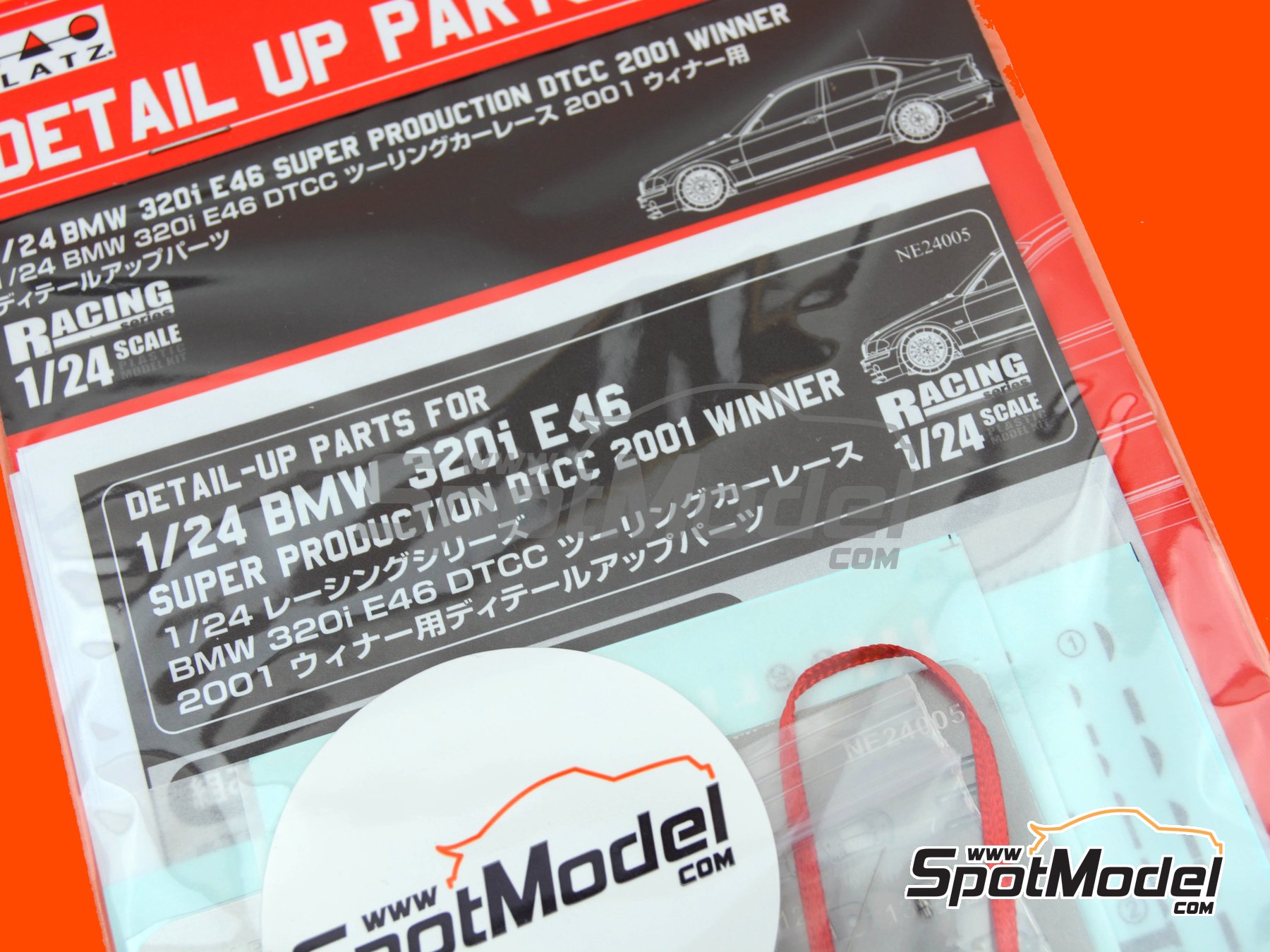 Image 3: BMW 320i E46 - DTCC - Dutch Touring Car Championship 2001 | Detail up set in 1/24 scale manufactured by Nunu (ref.&nbsp;NE24005, also 4545782059335)