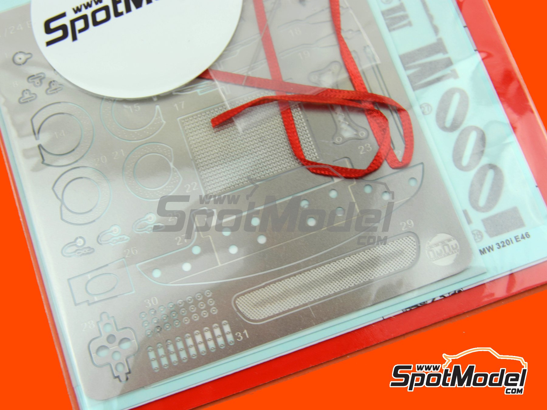 Image 5: BMW 320i E46 - DTCC - Dutch Touring Car Championship 2001 | Detail up set in 1/24 scale manufactured by Nunu (ref.&nbsp;NE24005, also 4545782059335)