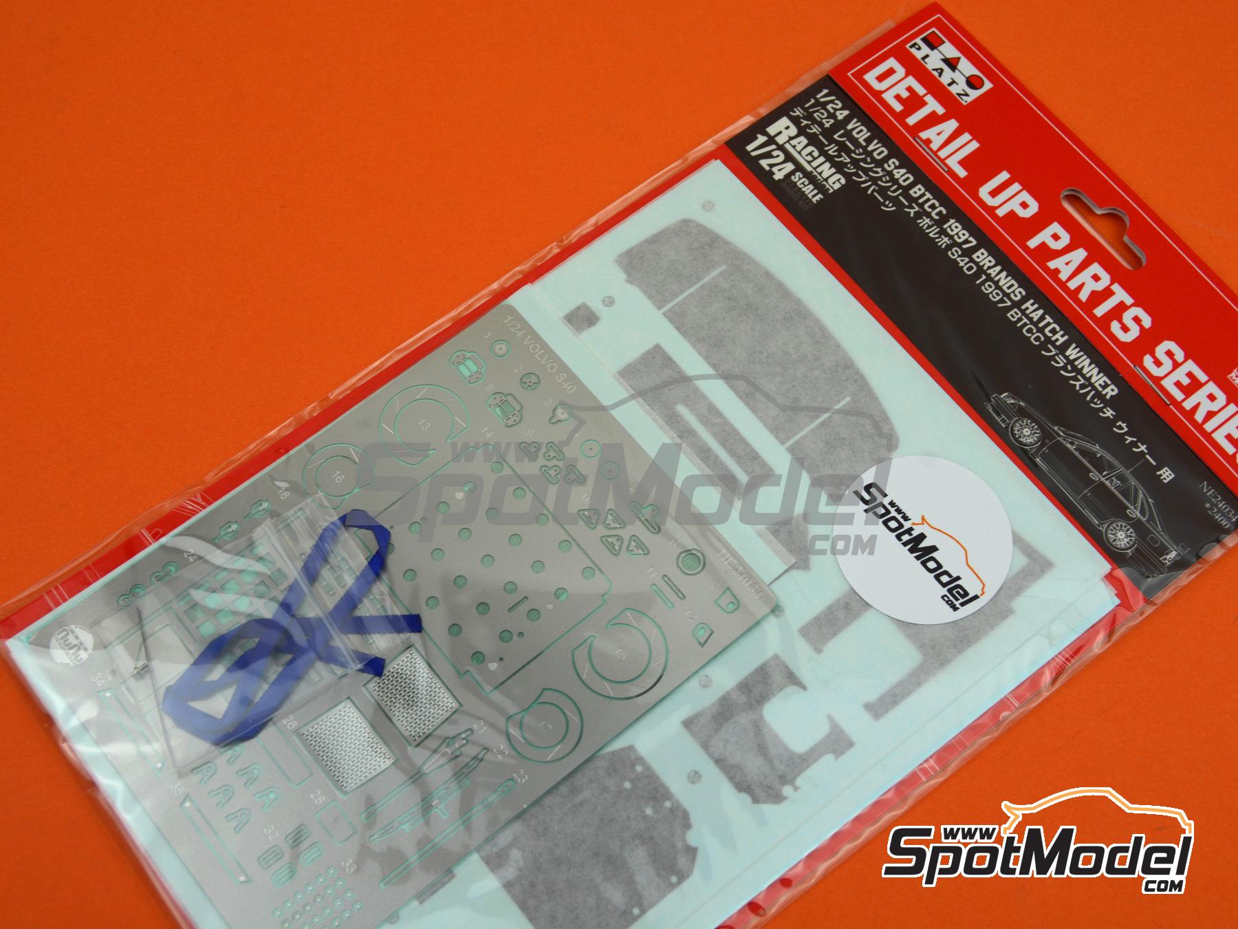 Image 7: Volvo S40 - British Touring Car Championship - BTCC 1997 | Detail up set in 1/24 scale manufactured by Nunu (ref.&nbsp;NE24034, also 4545782086508 and NU-E24034)