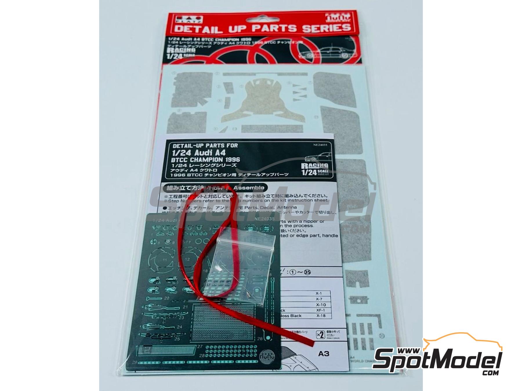 Image 3: Audi A4 Quattro | Set de mejora y detallado en escala&nbsp;1/24 fabricado por Nunu (ref.&nbsp;NE24035, tambien 4545782083279)