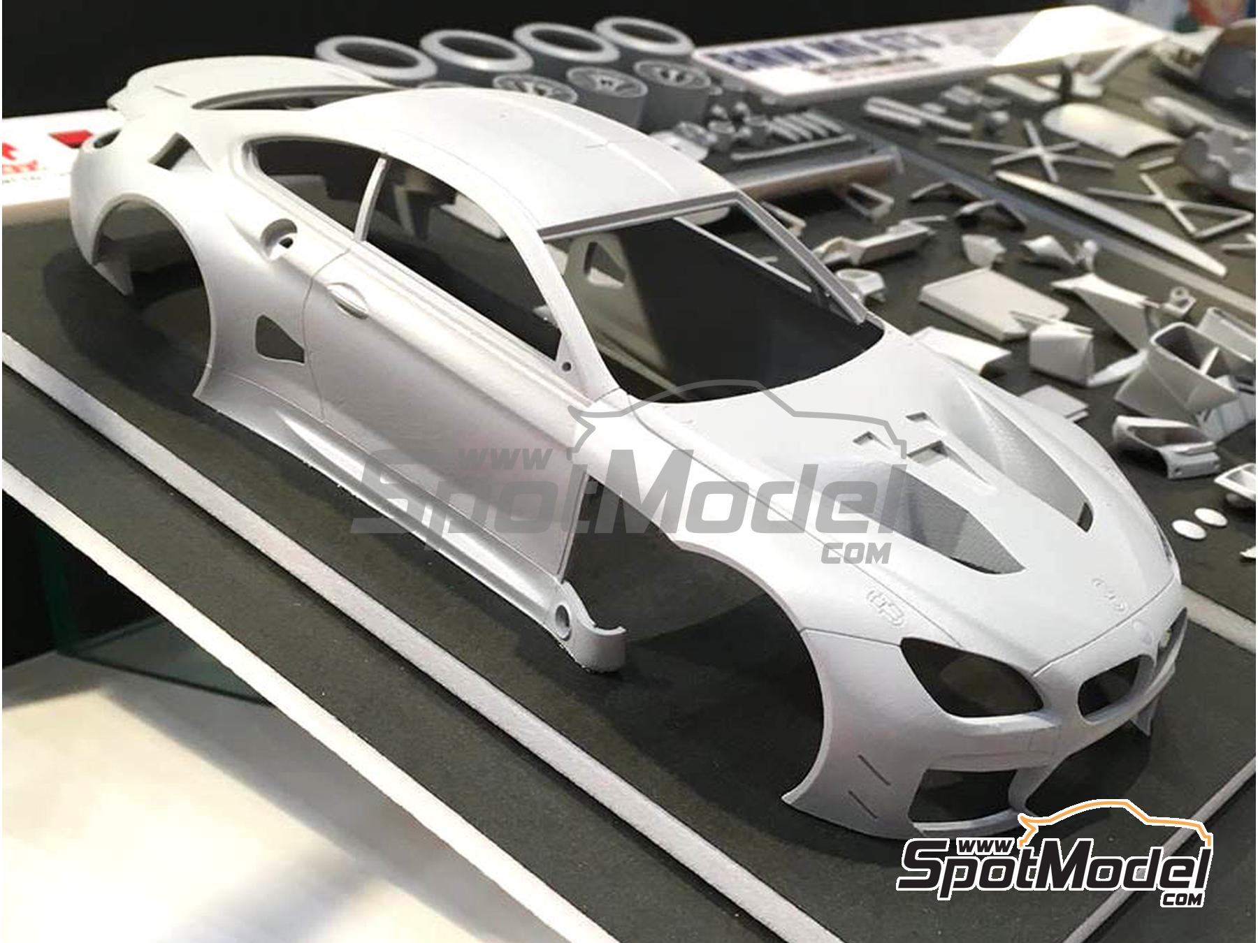 Image 4: BMW M6 GT3 ROWE Racing Team - TotalEnergies 24 hours of Spa 2016 | Car scale model kit in 1/24 scale manufactured by Nunu (ref.&nbsp;PN24001, also 4545782035490)