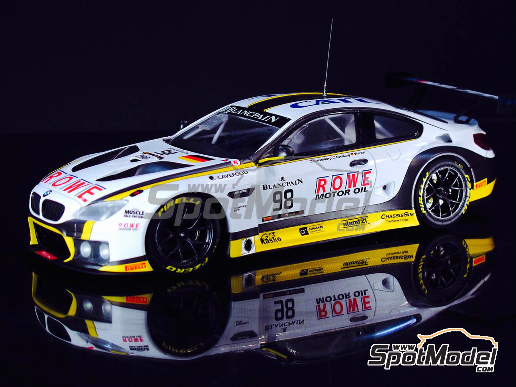 Image 5: BMW M6 GT3 ROWE Racing Team - TotalEnergies 24 hours of Spa 2016 | Car scale model kit in 1/24 scale manufactured by Nunu (ref.&nbsp;PN24001, also 4545782035490)