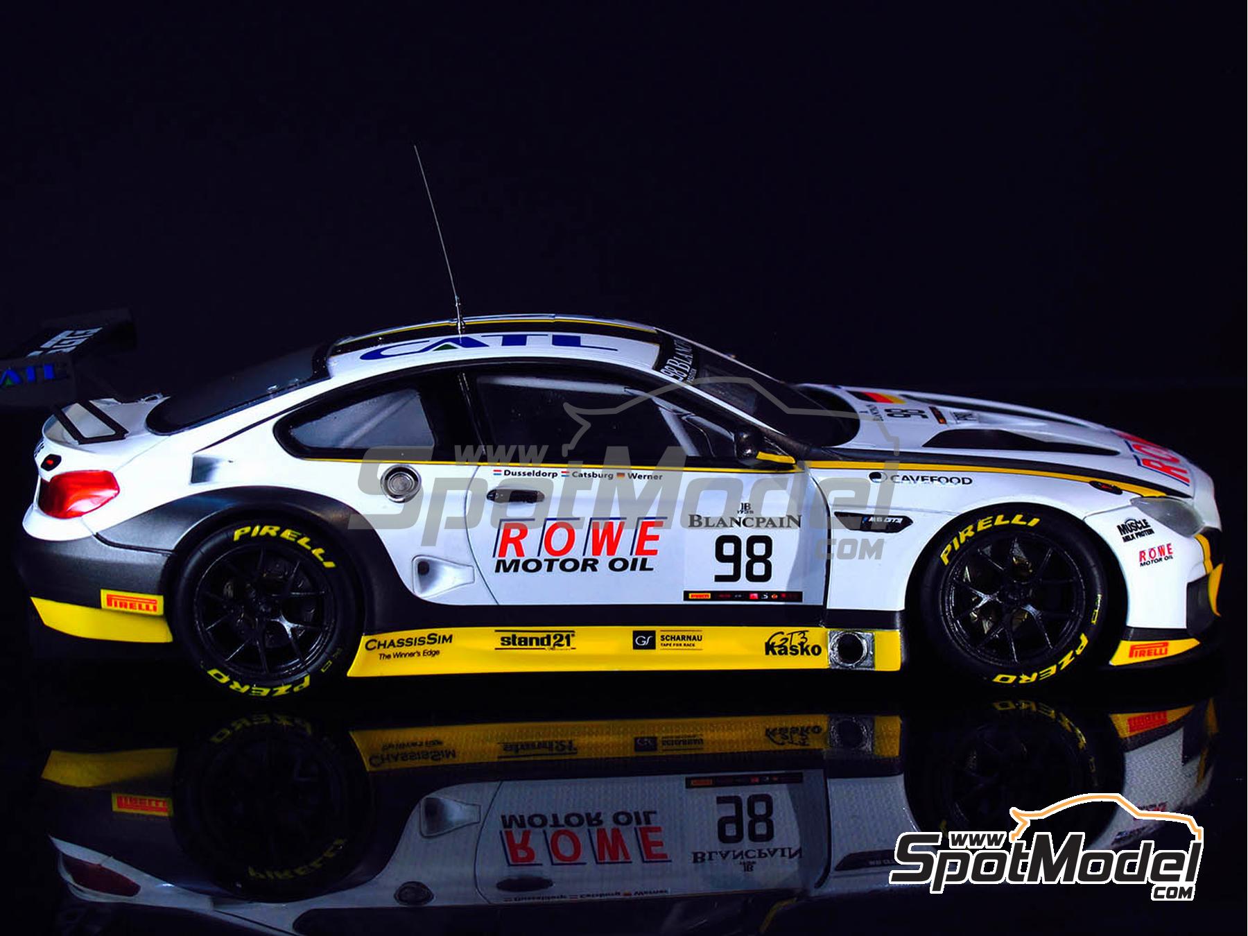 Image 7: BMW M6 GT3 ROWE Racing Team - TotalEnergies 24 hours of Spa 2016 | Car scale model kit in 1/24 scale manufactured by Nunu (ref.&nbsp;PN24001, also 4545782035490)