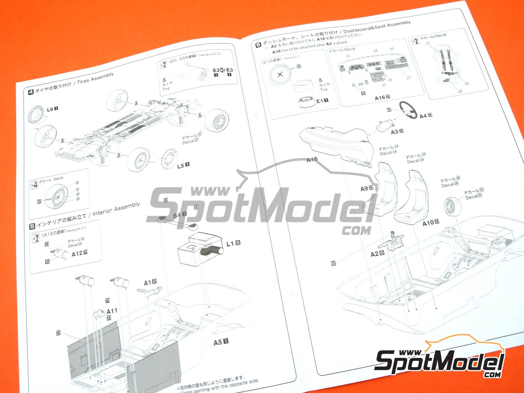 Image 12: Toyota Celica GT-Four ST165 Group A sponsored by Fina - Tour de Corse Rallye de France 1991 | Car scale model kit in 1/24 scale manufactured by Nunu (ref.&nbsp;PN24015, also 4545782063790 and NU-24015)