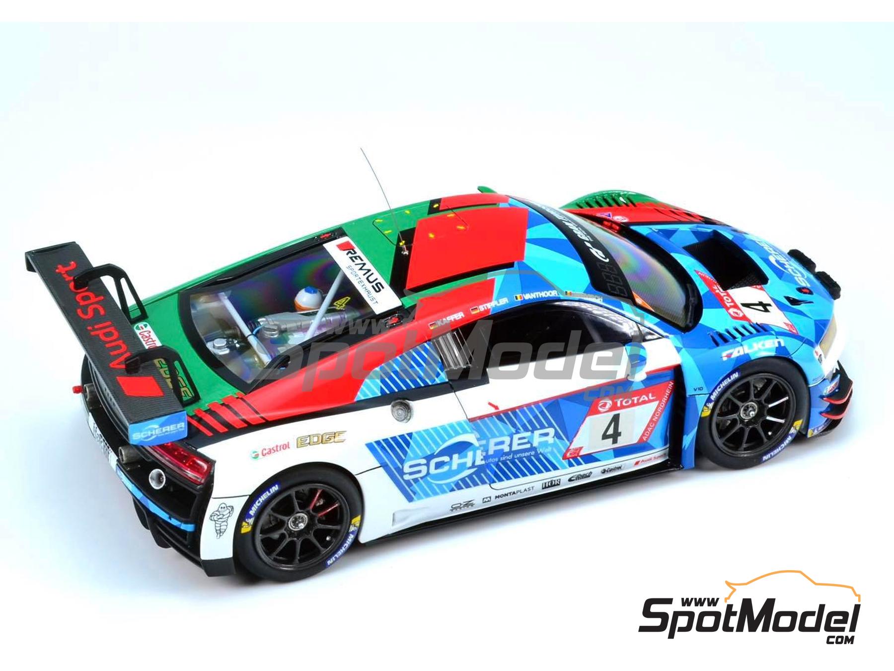 Image 3: Audi R8 LMS GT3 Evo Equipo Phoenix patrocinado por Scherer - 24 Horas de Nürburgring 2019 | Maqueta de coche en escala 1/24 fabricado por Nunu (ref. PN24026, tambien 4545782077322 y NU24026)