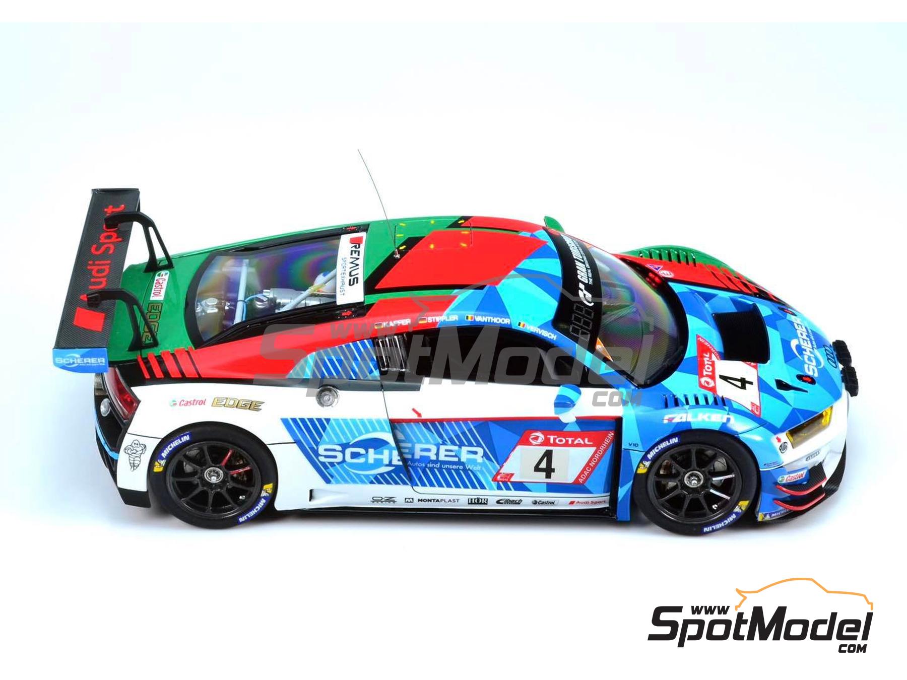 Image 5: Audi R8 LMS GT3 Evo Equipo Phoenix patrocinado por Scherer - 24 Horas de Nürburgring 2019 | Maqueta de coche en escala 1/24 fabricado por Nunu (ref. PN24026, tambien 4545782077322 y NU24026)