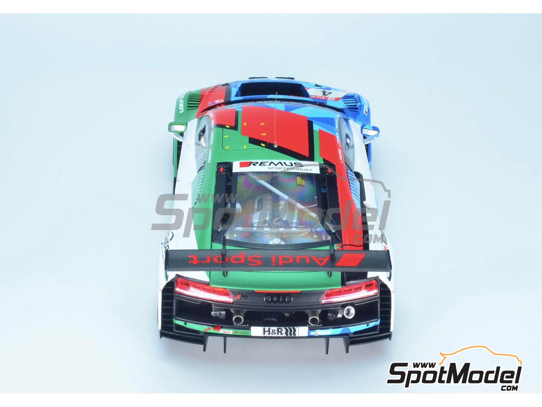 Image 7: Audi R8 LMS GT3 Evo Equipo Phoenix patrocinado por Scherer - 24 Horas de Nürburgring 2019 | Maqueta de coche en escala 1/24 fabricado por Nunu (ref. PN24026, tambien 4545782077322 y NU24026)
