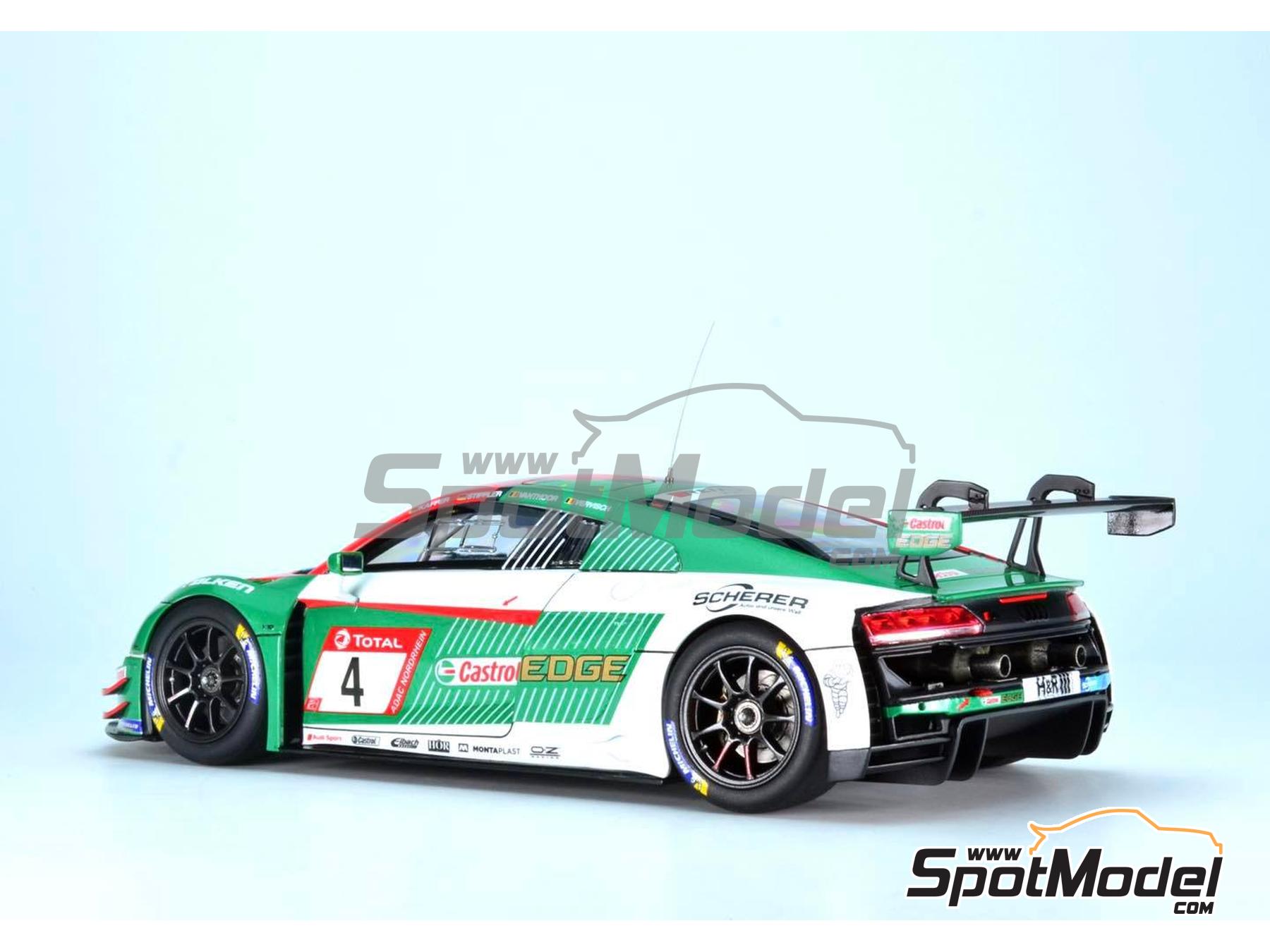 Image 11: Audi R8 LMS GT3 Evo Equipo Phoenix patrocinado por Scherer - 24 Horas de Nürburgring 2019 | Maqueta de coche en escala 1/24 fabricado por Nunu (ref. PN24026, tambien 4545782077322 y NU24026)