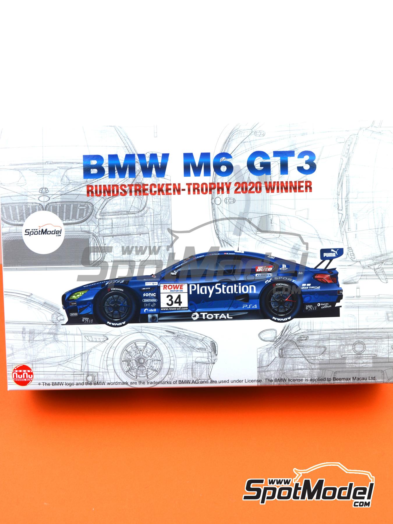 1:24 BMW M6 GT3 Rennauto Die Cast Modellauto Spielzeug Sammlung Geschenk Blau 