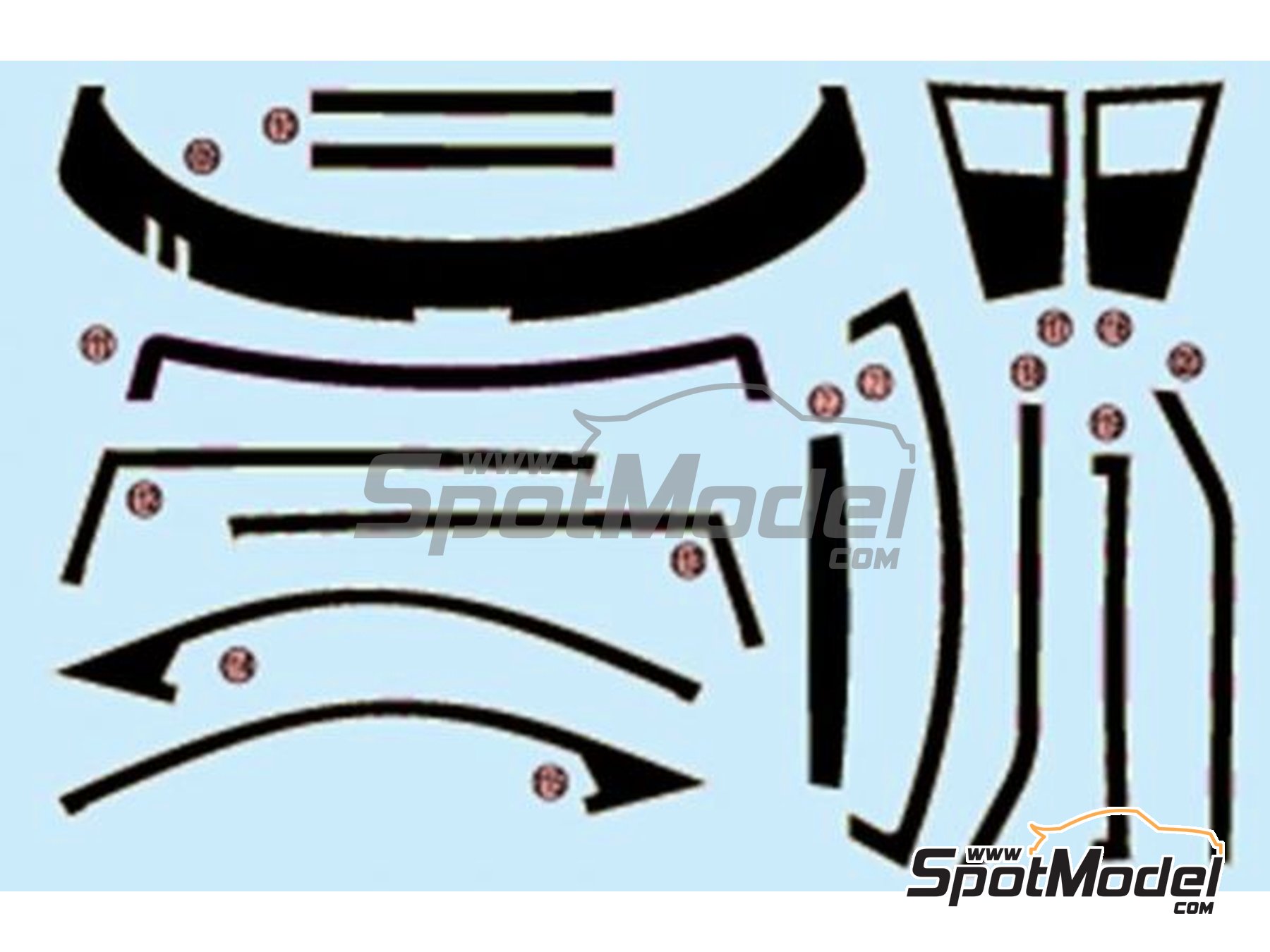Image 5: Audi R8 LMS GT3 sponsored by AAPE Audi Hong Kong - Macau FIA GT World Cup Championship 2015 | Car scale model kit in 1/24 scale manufactured by Nunu (ref.&nbsp;PN24028, also 4545782076493 and NU24028)