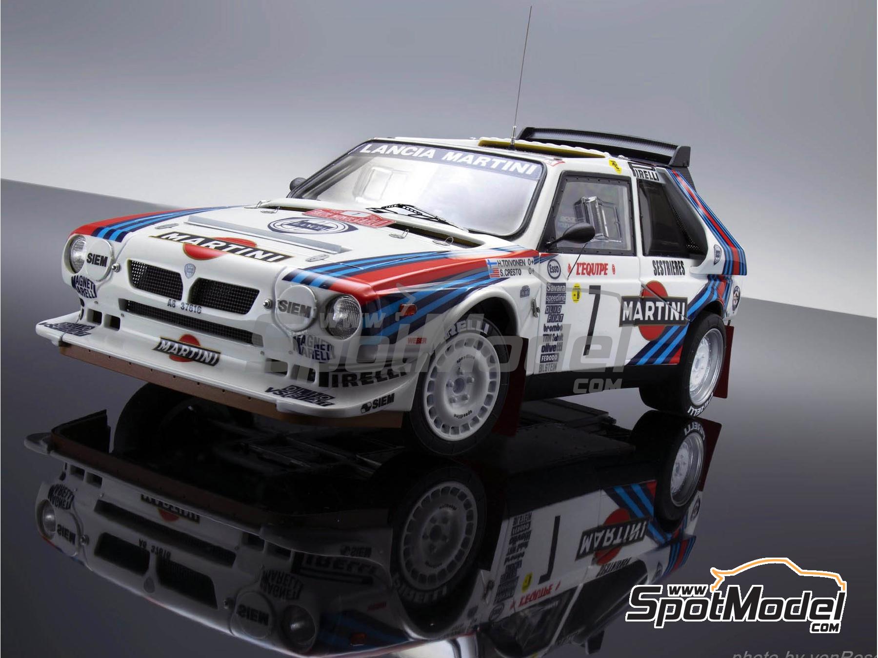 Image 9: Lancia Delta S4 Grupo B Equipo Martini International Racing - Rally de Monte Carlo - Rallye Automobile de Monte-Carlo 1986 | Maqueta de coche en escala 1/24 fabricado por Nunu (ref. PN24030, tambien 4545782075816)