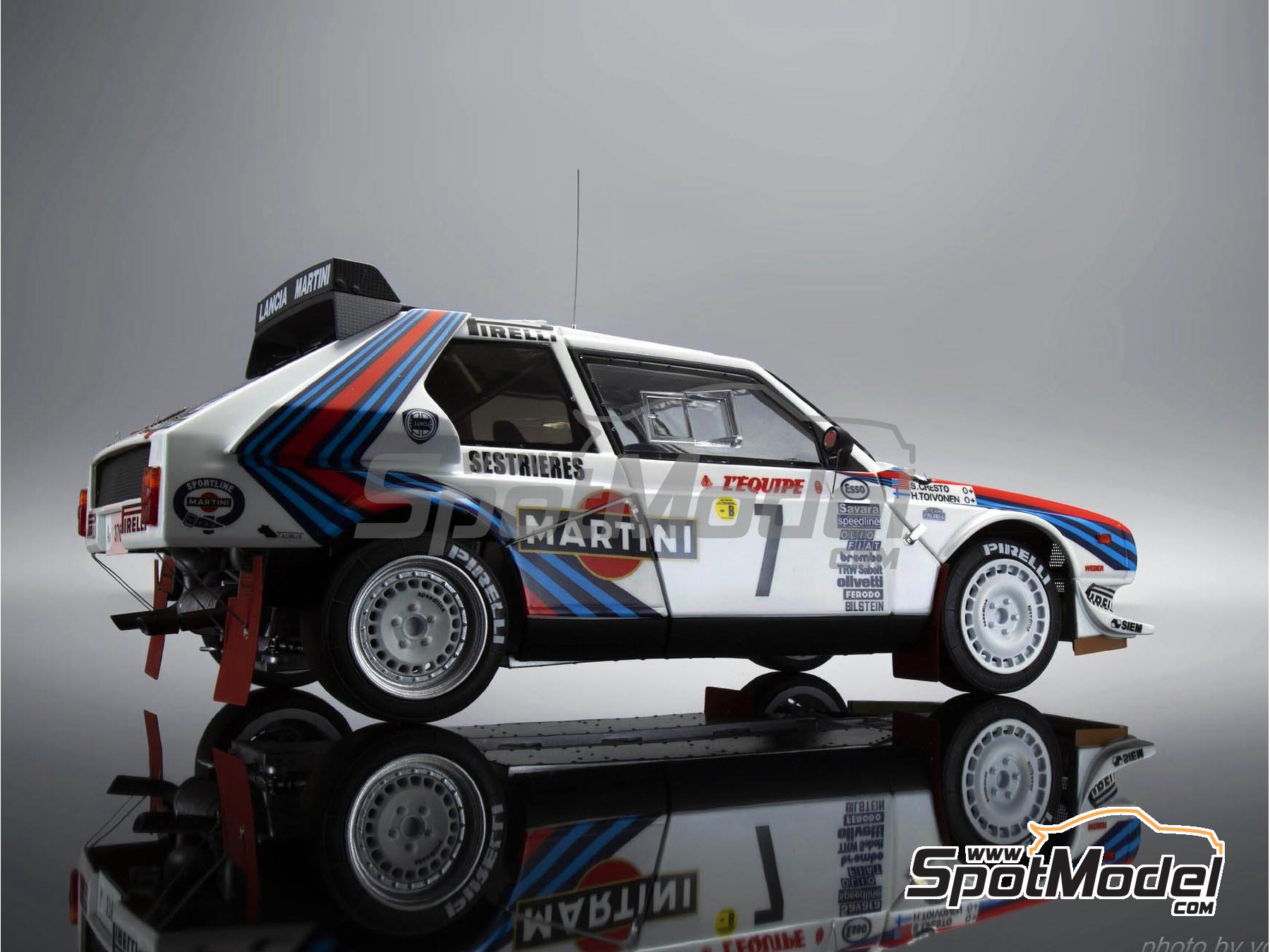 Image 10: Lancia Delta S4 Grupo B Equipo Martini International Racing - Rally de Monte Carlo - Rallye Automobile de Monte-Carlo 1986 | Maqueta de coche en escala 1/24 fabricado por Nunu (ref. PN24030, tambien 4545782075816)